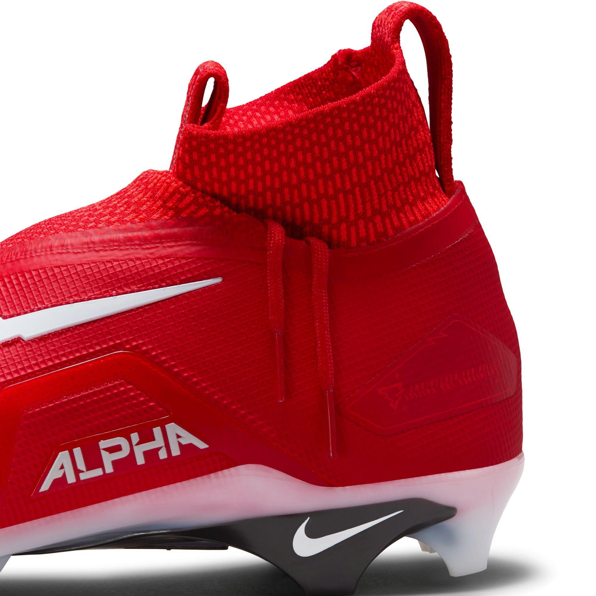 Nike Alpha Menace Elite 3 "University Red/White/Bright Crimson" Men's Football Cleat - RED/WHITE Thumbnail View 11