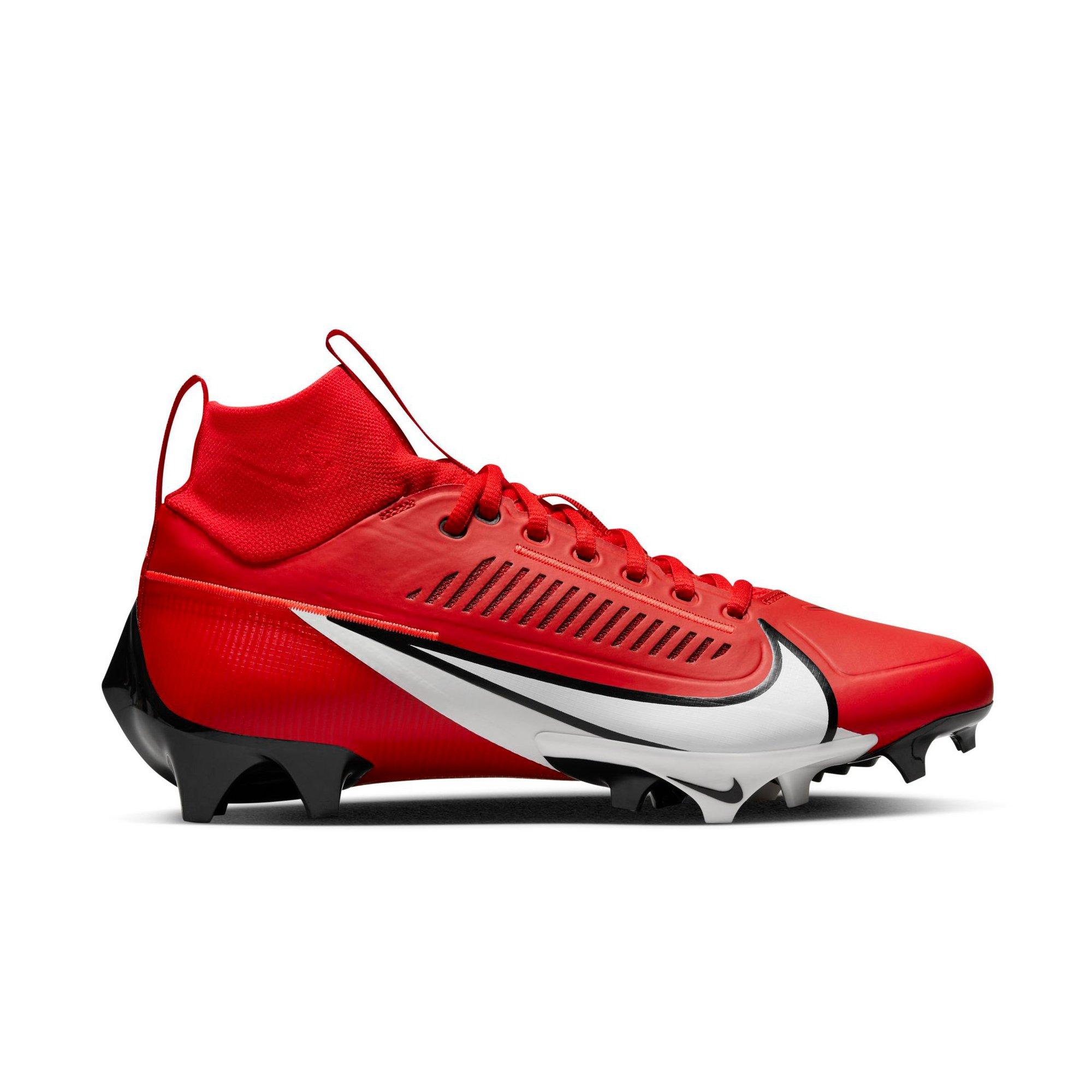 Red low top deals football cleats