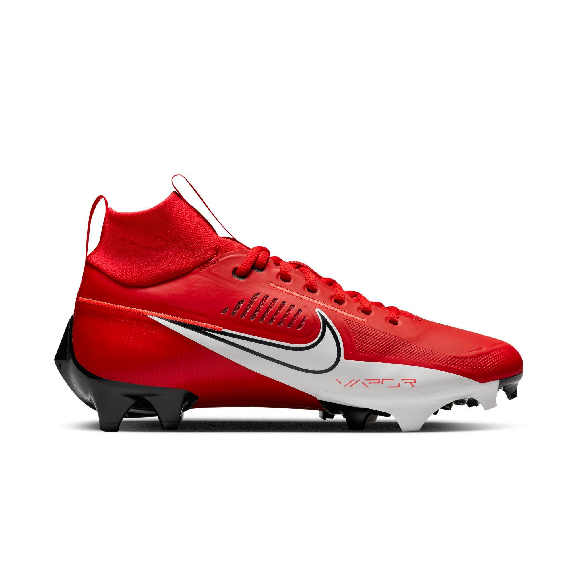 Red and sale white cleats