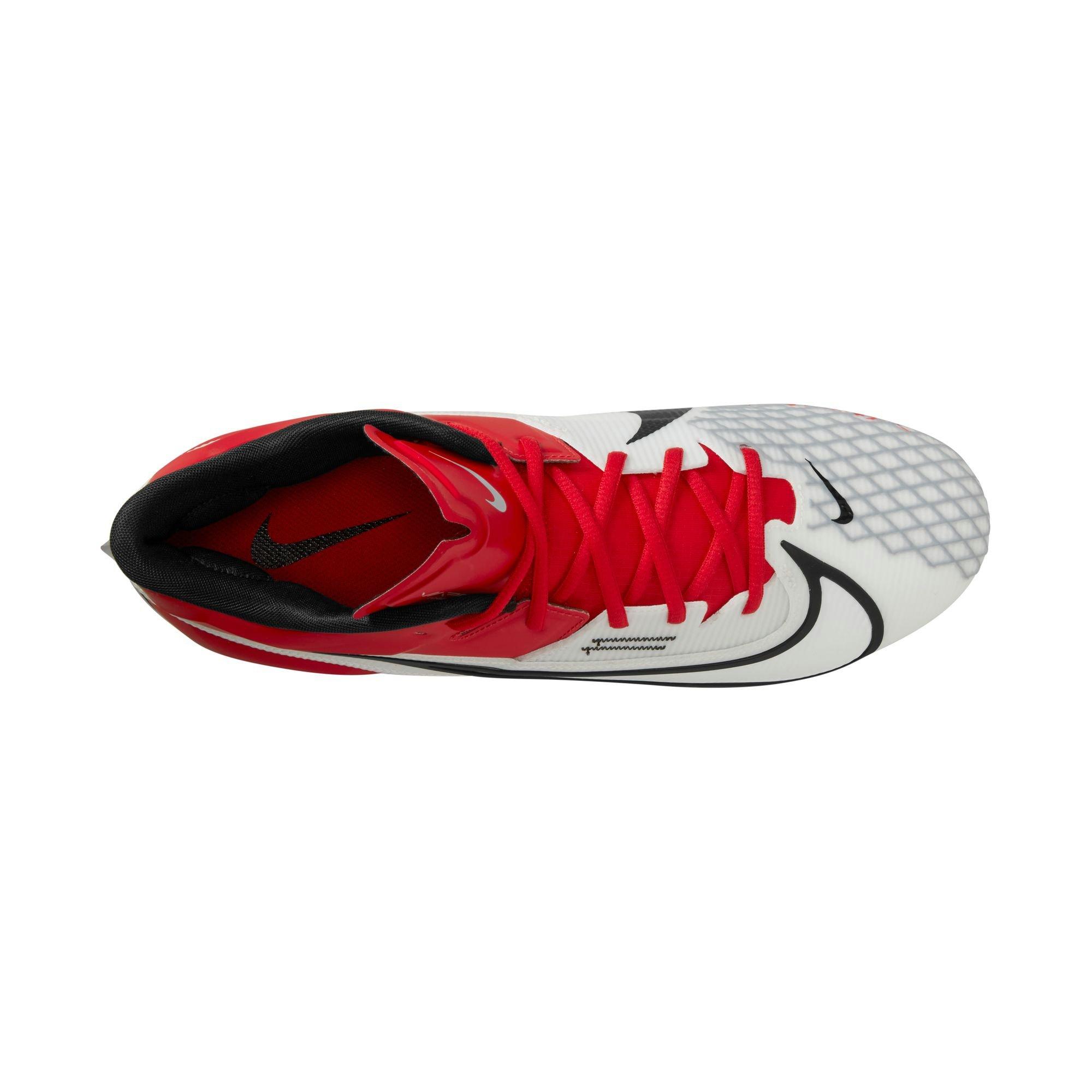 Nike Vapor Edge Elite 360 2 "University Red/White" Men's Football Cleat - RED/WHITE Thumbnail View 8