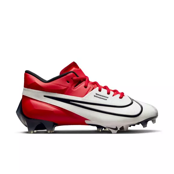 Nike Men's Vapor Edge Elite 360 2 Football Cleats, Size 9, Red/White