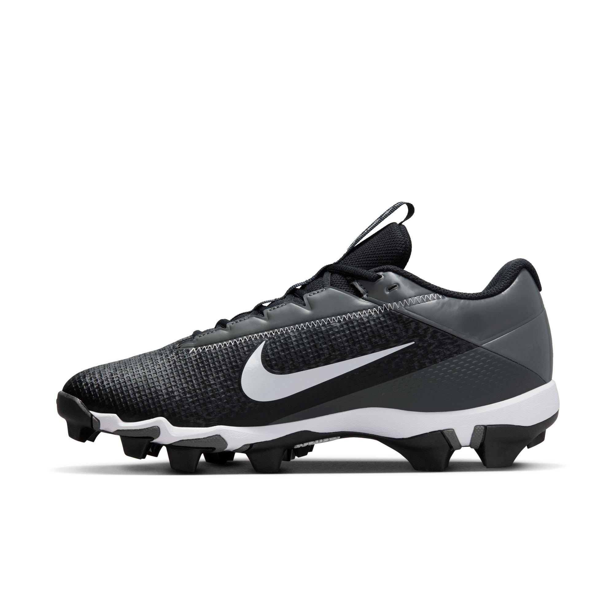 Nike Vapor Edge Shark 2 "Black/White/Iron Grey" Men's Football Cleat - BLACK/WHITE/GREY Thumbnail View 4