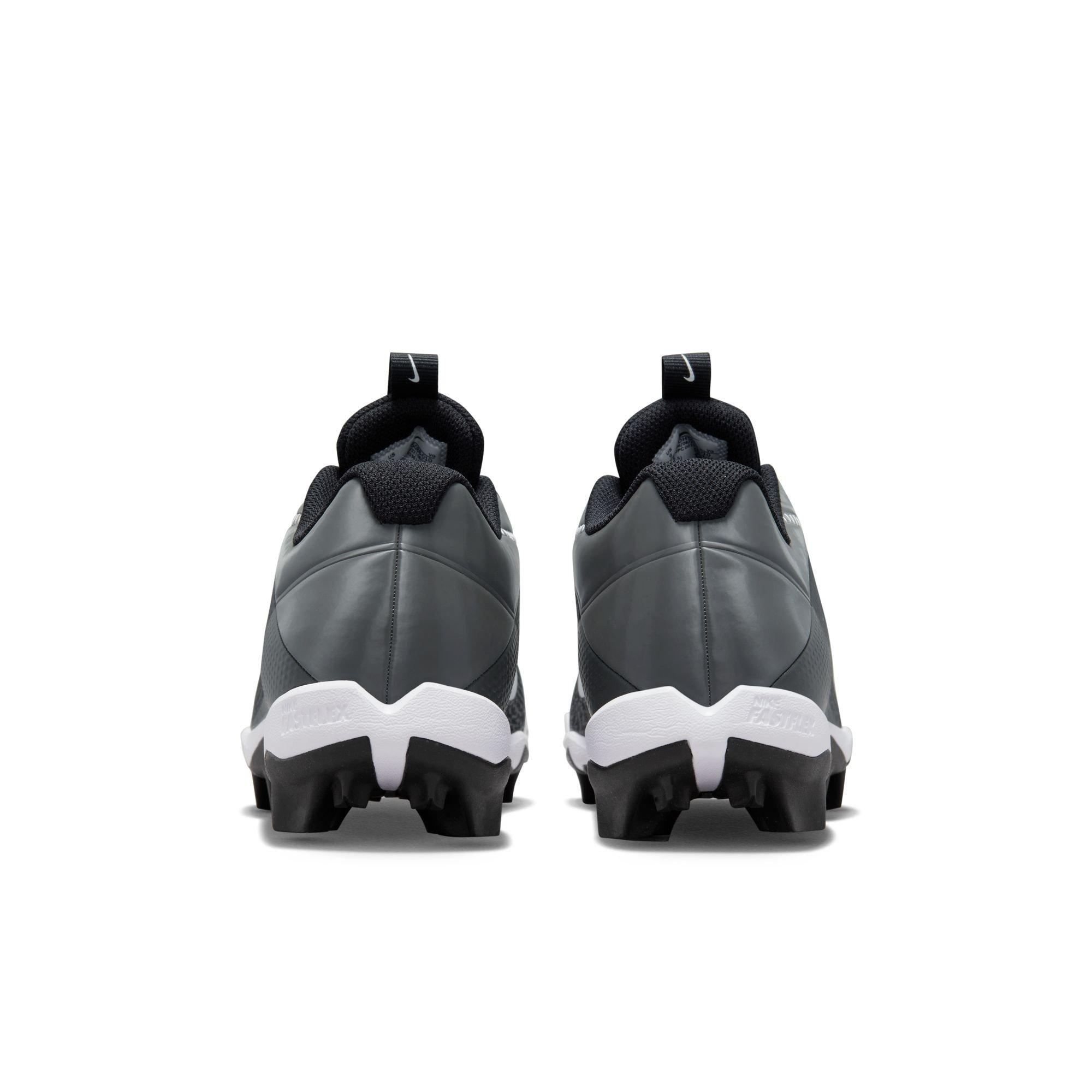 Nike Vapor Edge Shark 2 "Black/White/Iron Grey" Men's Football Cleat - BLACK/WHITE/GREY Thumbnail View 5