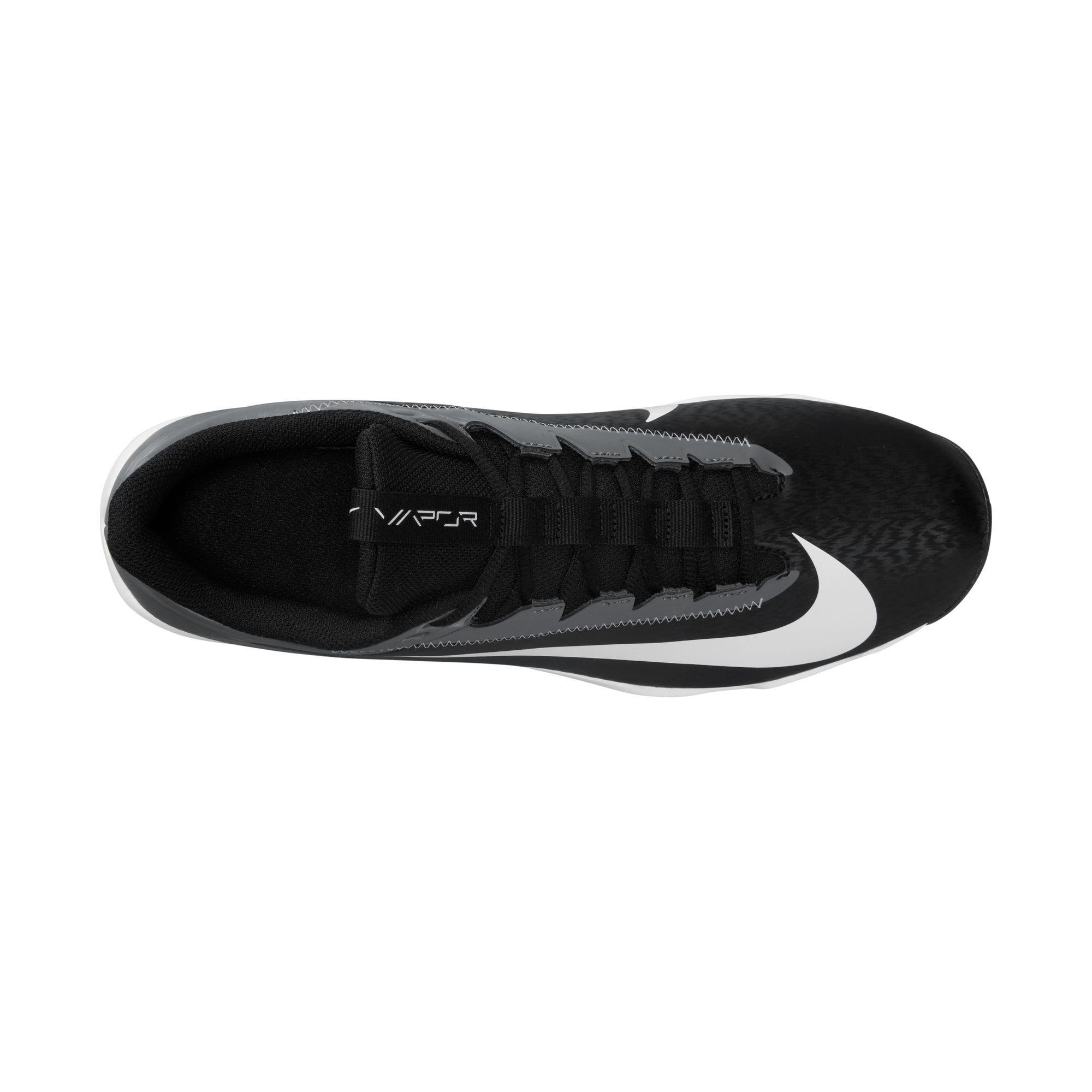 Nike Vapor Edge Shark 2 "Black/White/Iron Grey" Men's Football Cleat - BLACK/WHITE/GREY Thumbnail View 8