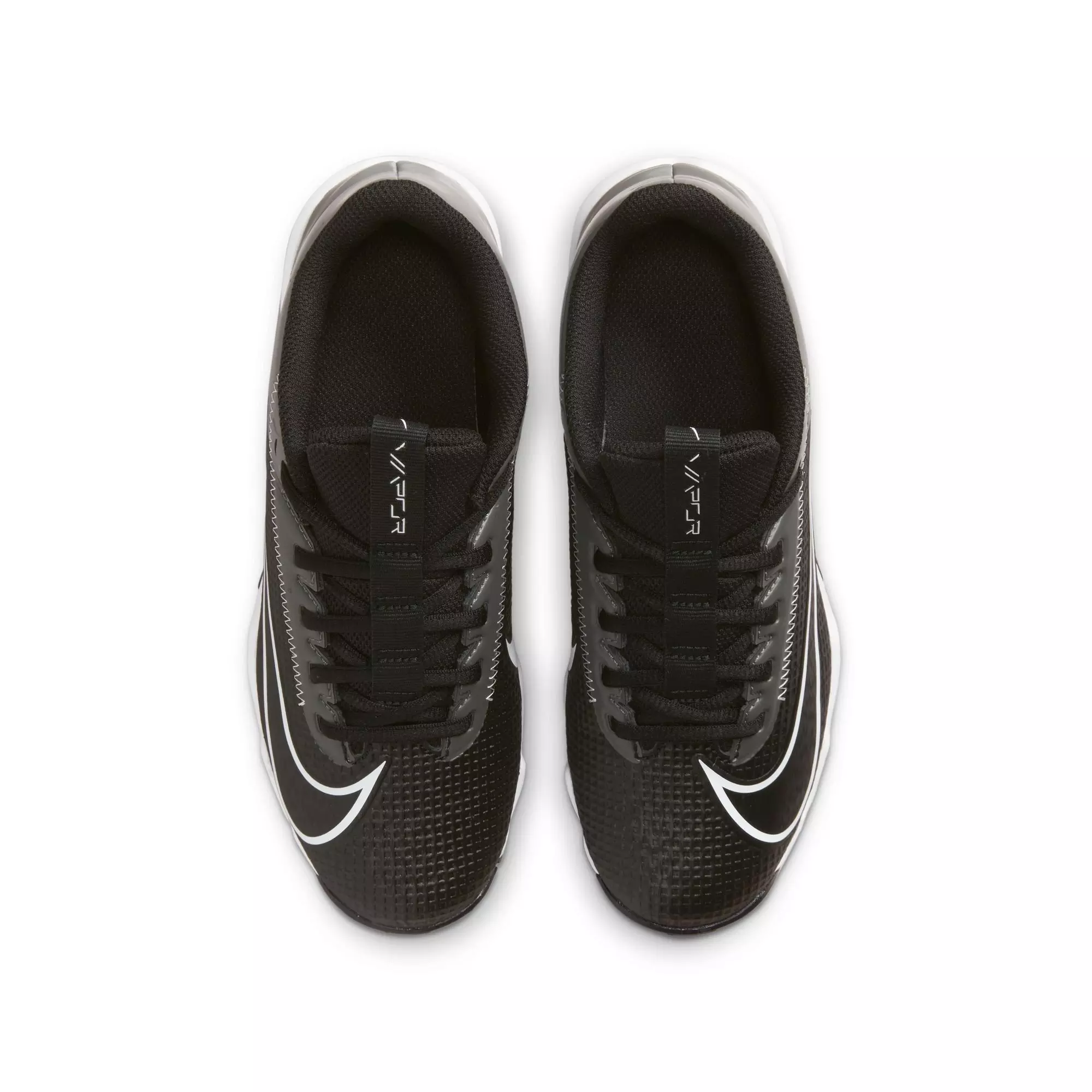 Nike Vapor Edge Shark 2 "Black/White/Iron Grey" Grade School Boys' Football Cleat - BLACK/WHITE