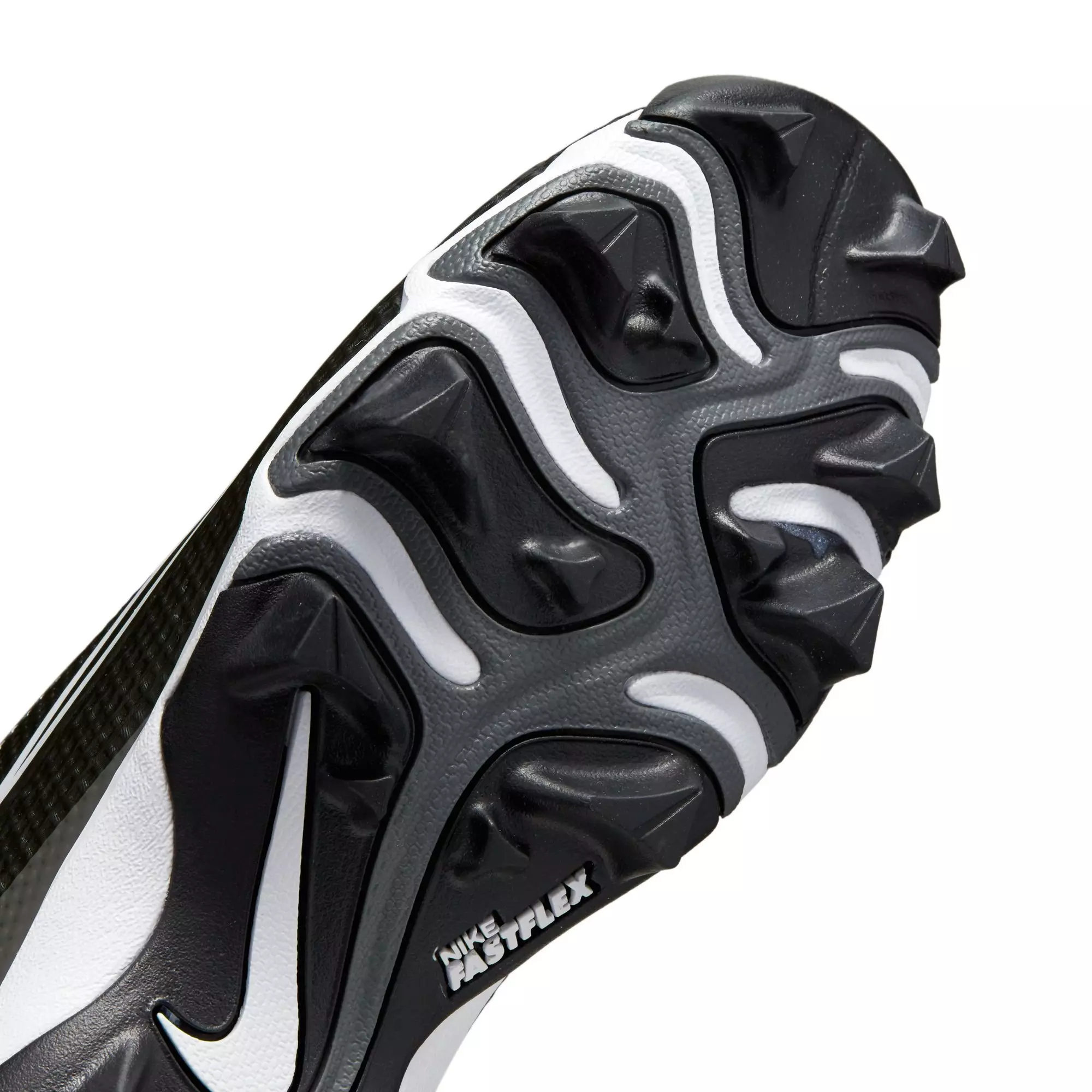 Nike Vapor Edge Shark 2 "Black/White/Iron Grey" Grade School Boys' Football Cleat - BLACK/WHITE
