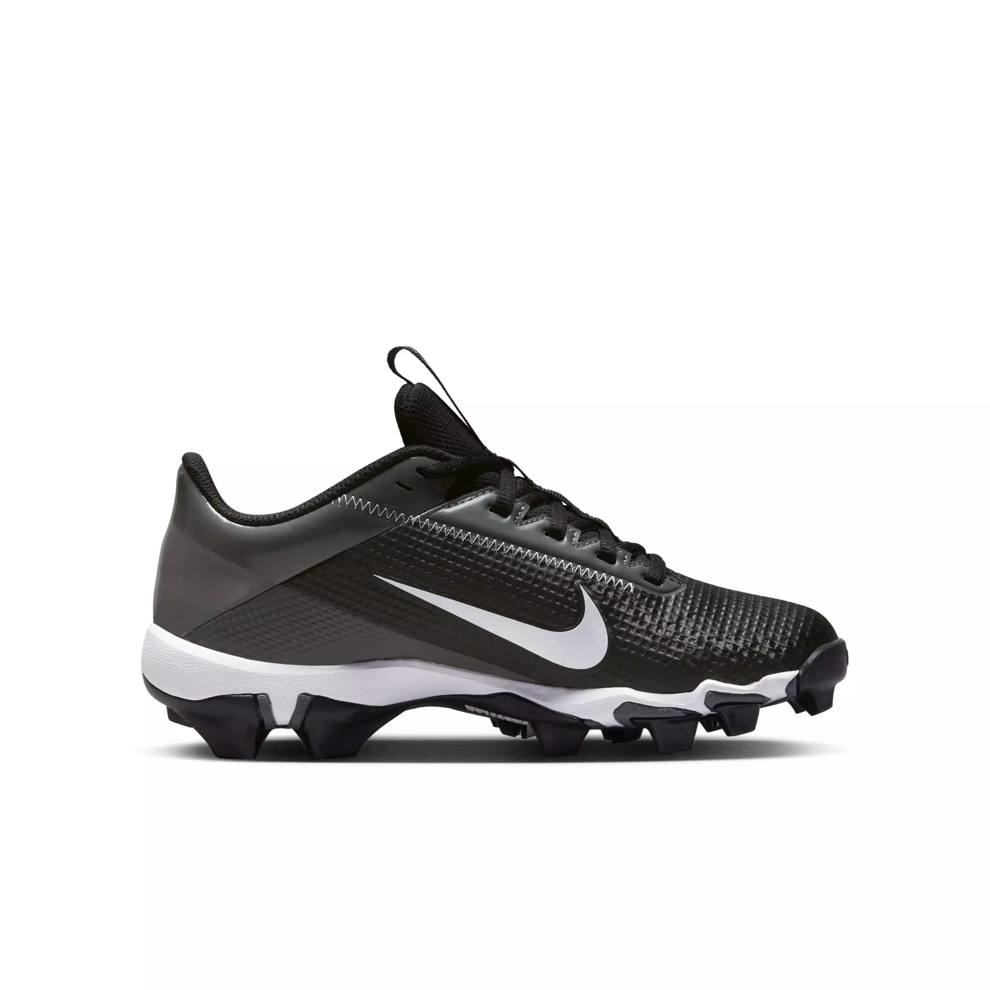 Nike Vapor Edge Shark 2 "Black/White/Iron Grey" Grade School Boys' Football Cleat - BLACK/WHITE