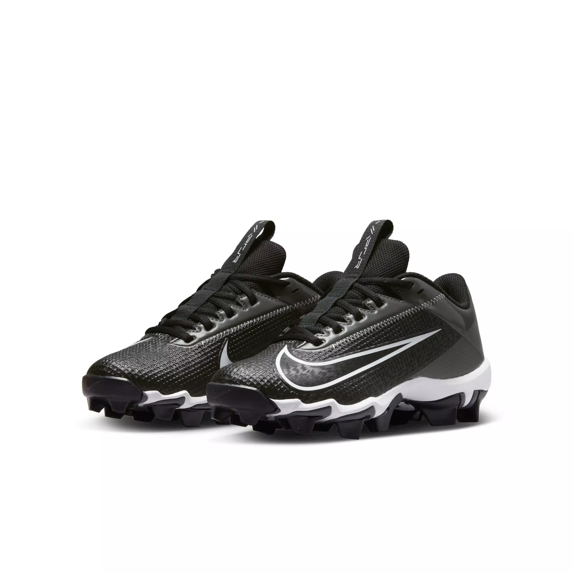 Nike Vapor Edge Shark 2 "Black/White/Iron Grey" Preschool Boys' Football Cleat - BLACK/WHITE