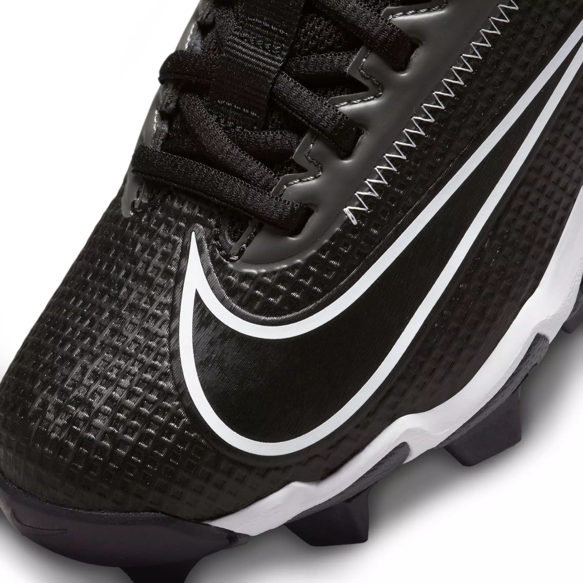 Nike Vapor Edge Shark 2 "Black/White/Iron Grey" Preschool Boys' Football Cleat - BLACK/WHITE