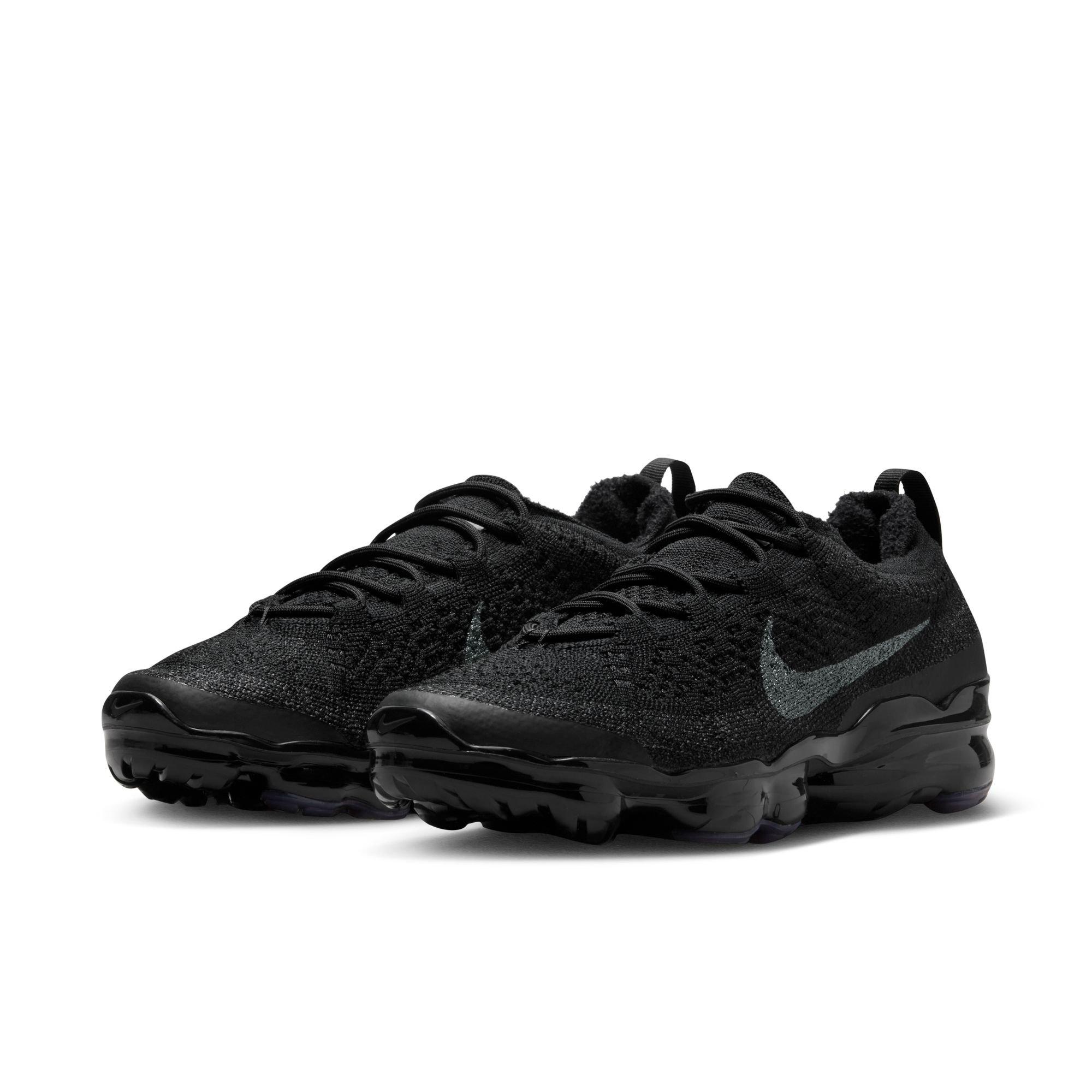 Nike Air VaporMax 2023 Flyknit "Black/Anthracite" Women's Shoe - BLACK/ANTHRACITE Thumbnail View 3