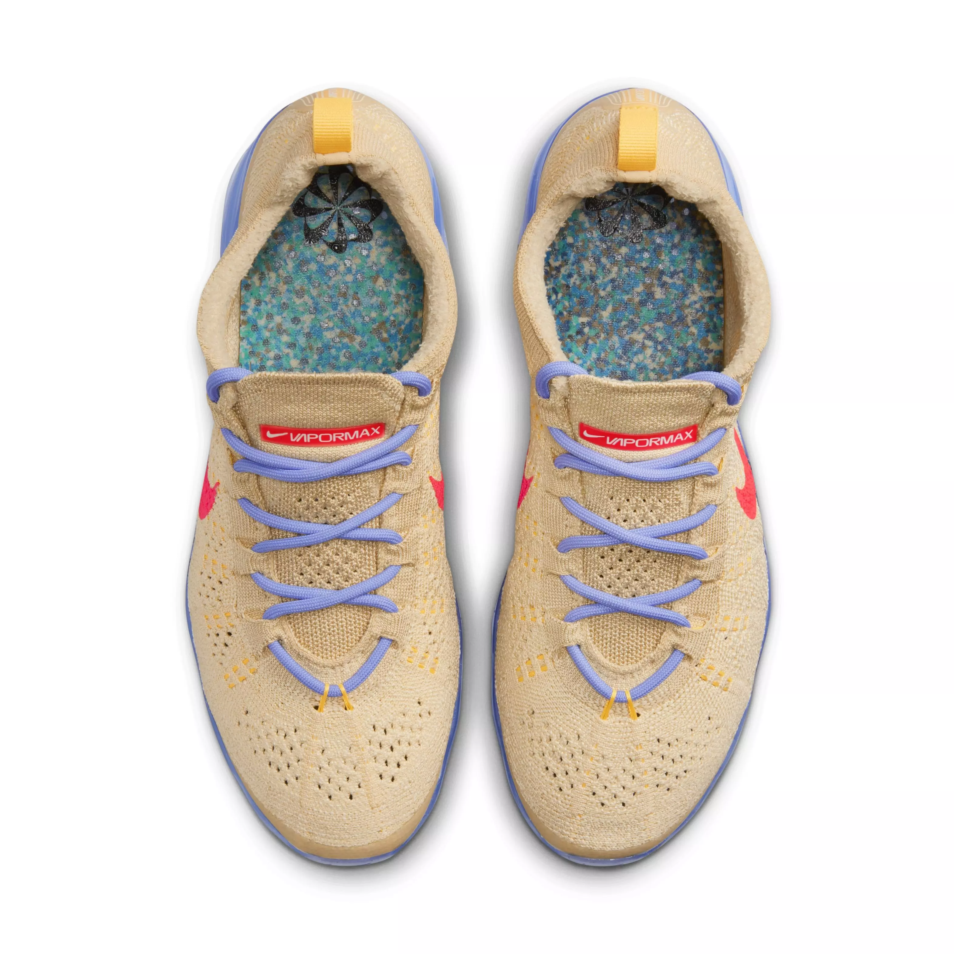 Nike VaporMax 2023 Flyknit "Pale Vanilla/Sea Coral/Sail/Sesame" Women's Running Shoe - PINK/BROWN