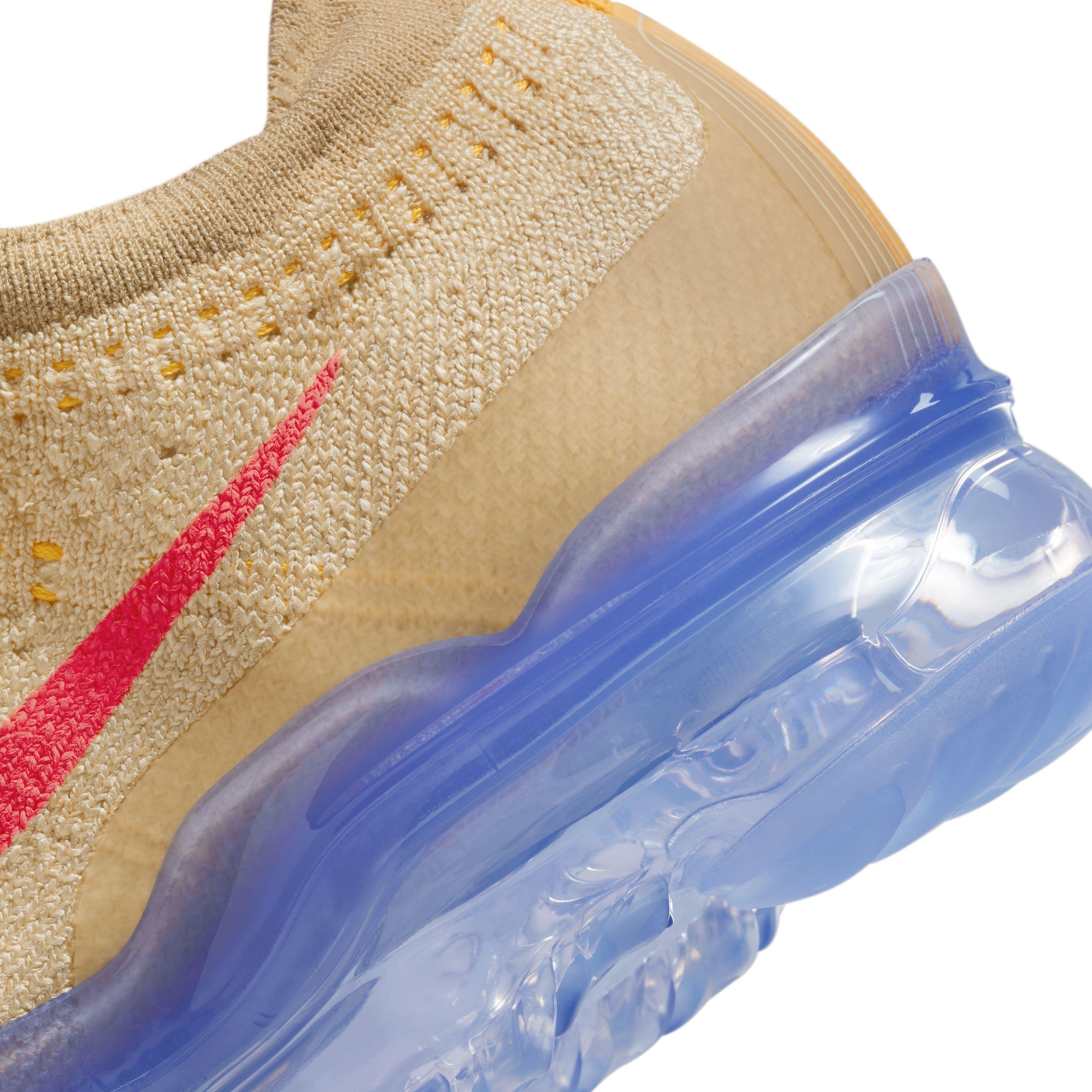 Nike VaporMax 2023 Flyknit "Pale Vanilla/Sea Coral/Sail/Sesame" Women's Running Shoe - PINK/BROWN Thumbnail View 8
