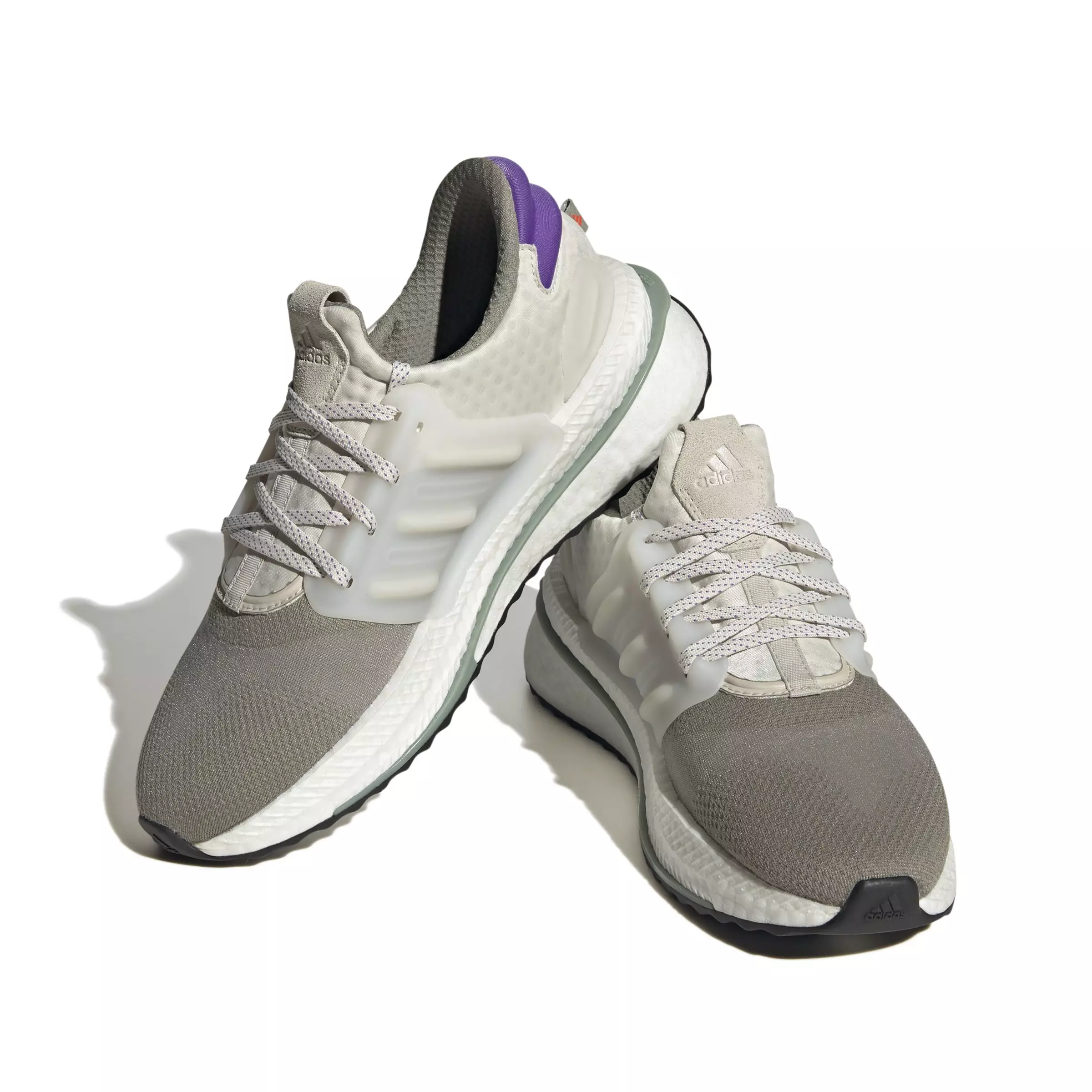 adidas X_PLRBOOST "Silver/Aluminum/Purple" Men's Running Shoe - SILVER/ALUMINUM/PURPLE
