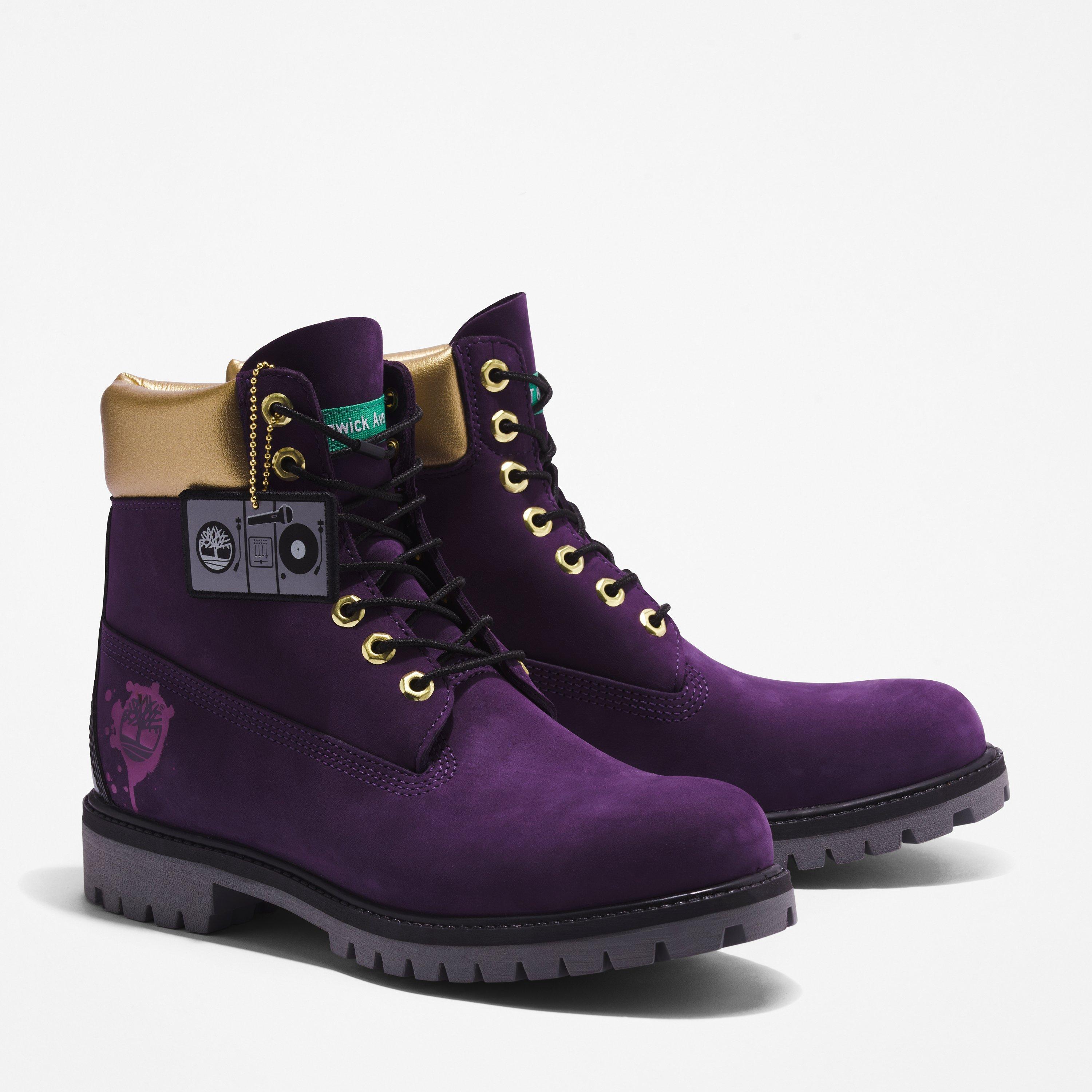 ladies purple timberland boots