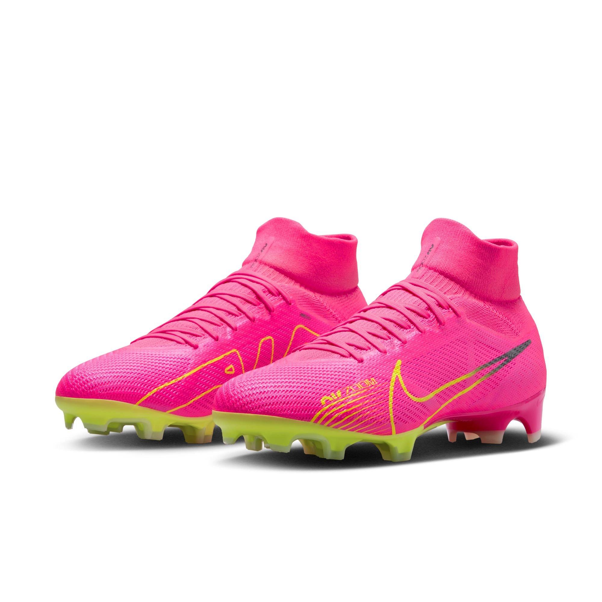 Nike Zoom Mercurial Vapor 15 Pro FG Pink Blast/Volt Men's Soccer Cleat -  Hibbett