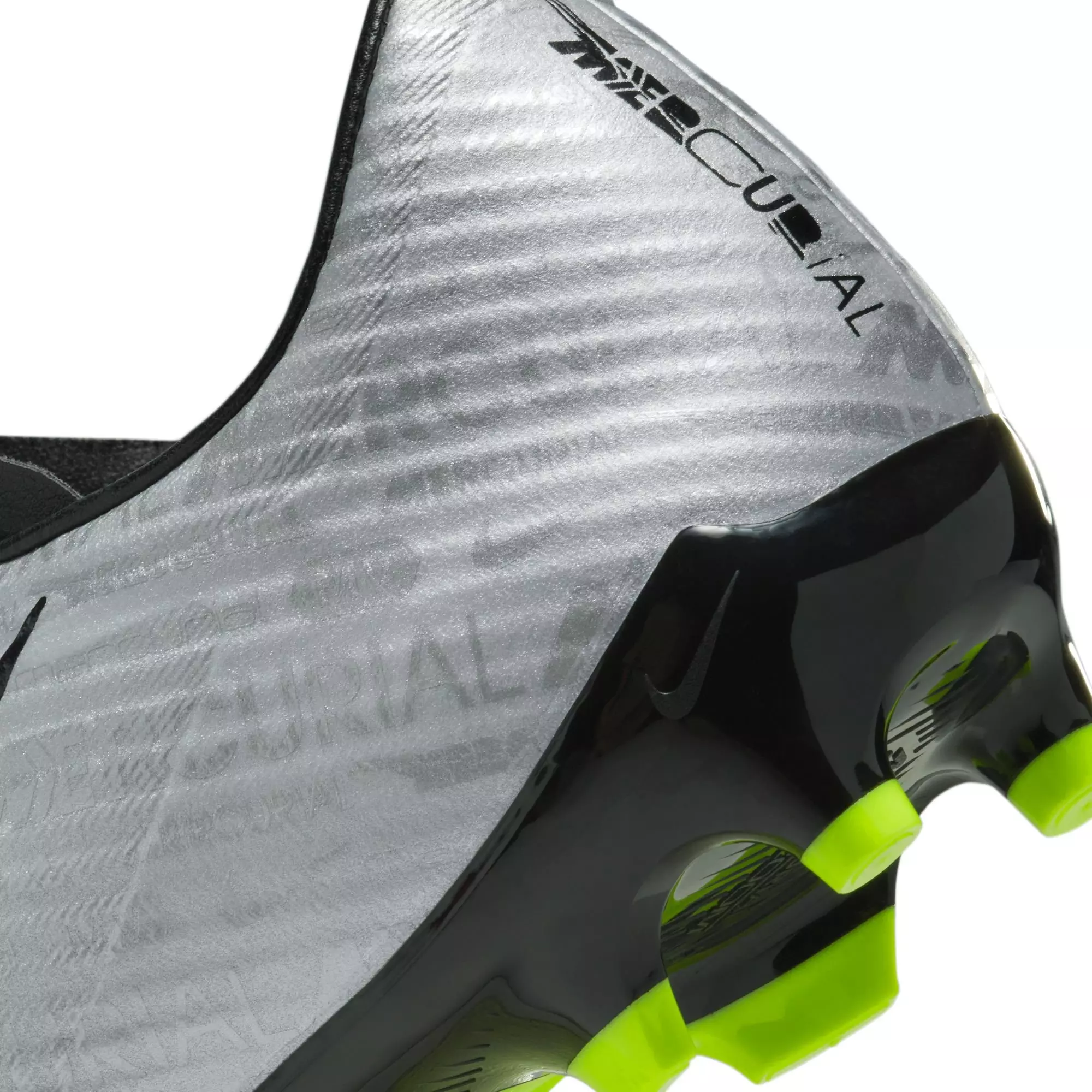 Nike Zoom Mercurial Vapor 15 Academy XXV MG "Metallic Silver/Volt" Men's Soccer Cleat - METALLIC SILVER/VOLT/BLACK