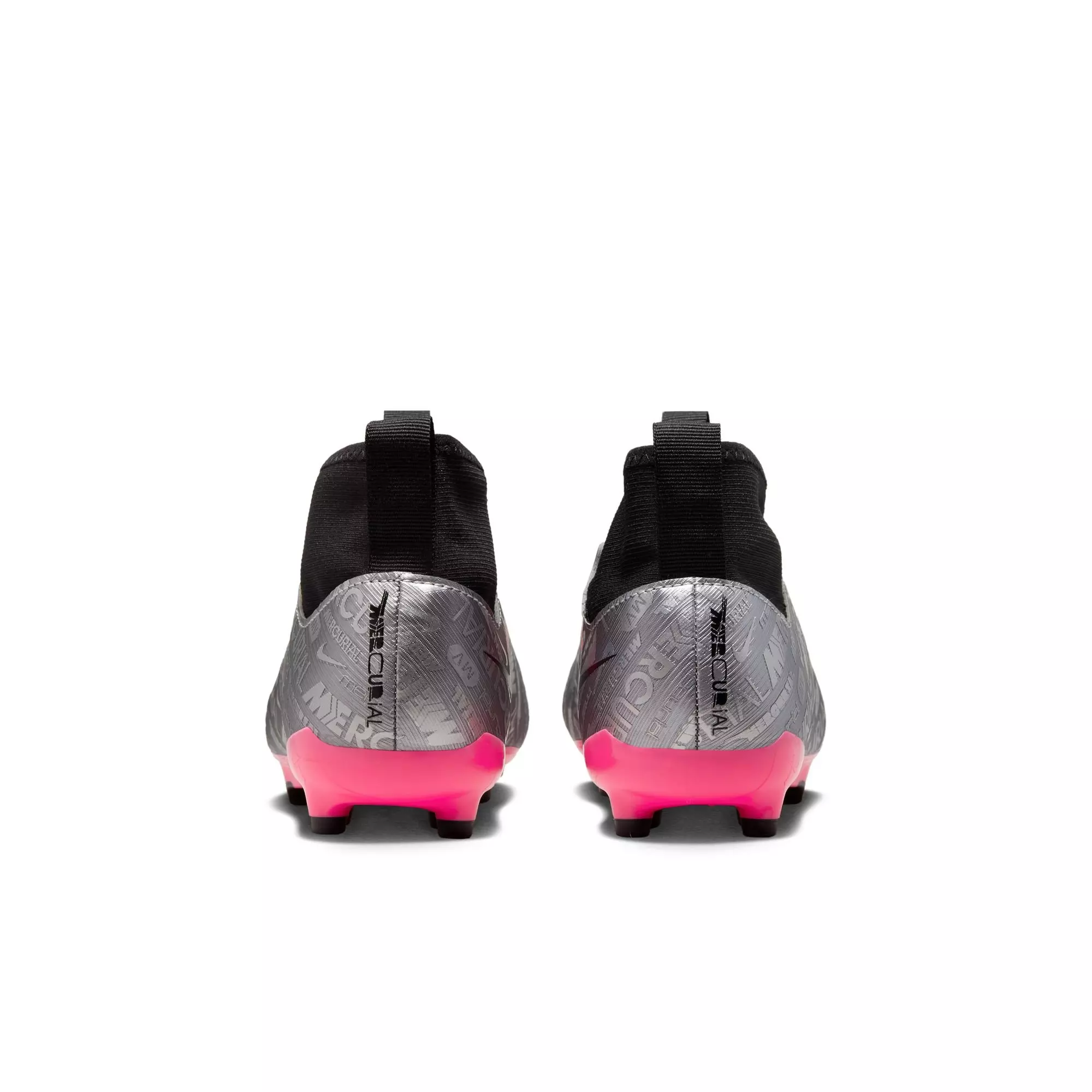 Nike Jr. Zoom Mercurial Superfly 9 Academy XXV "Silver/Pink/Black" Grade School Kids' Soccer Cleat - SILVER/PINK