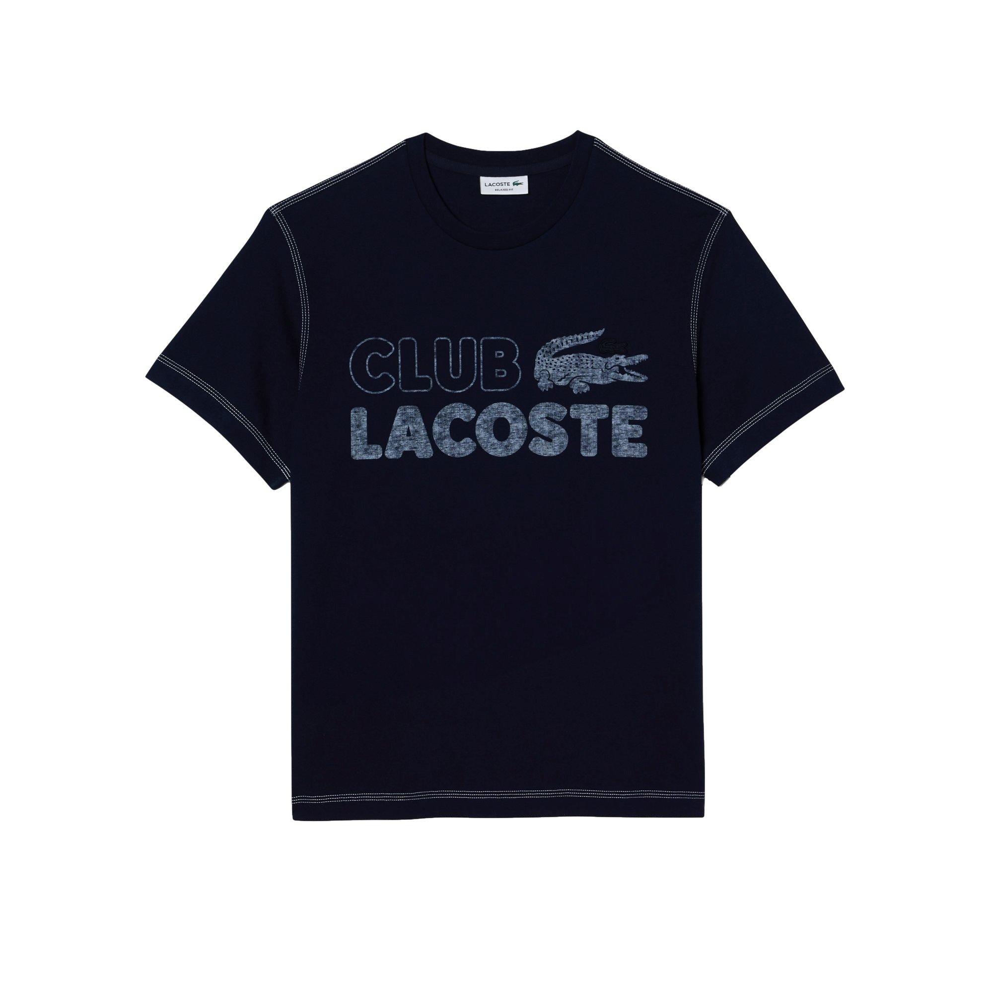 Lacoste Men's Club Summer Tee - Navy - NAVY