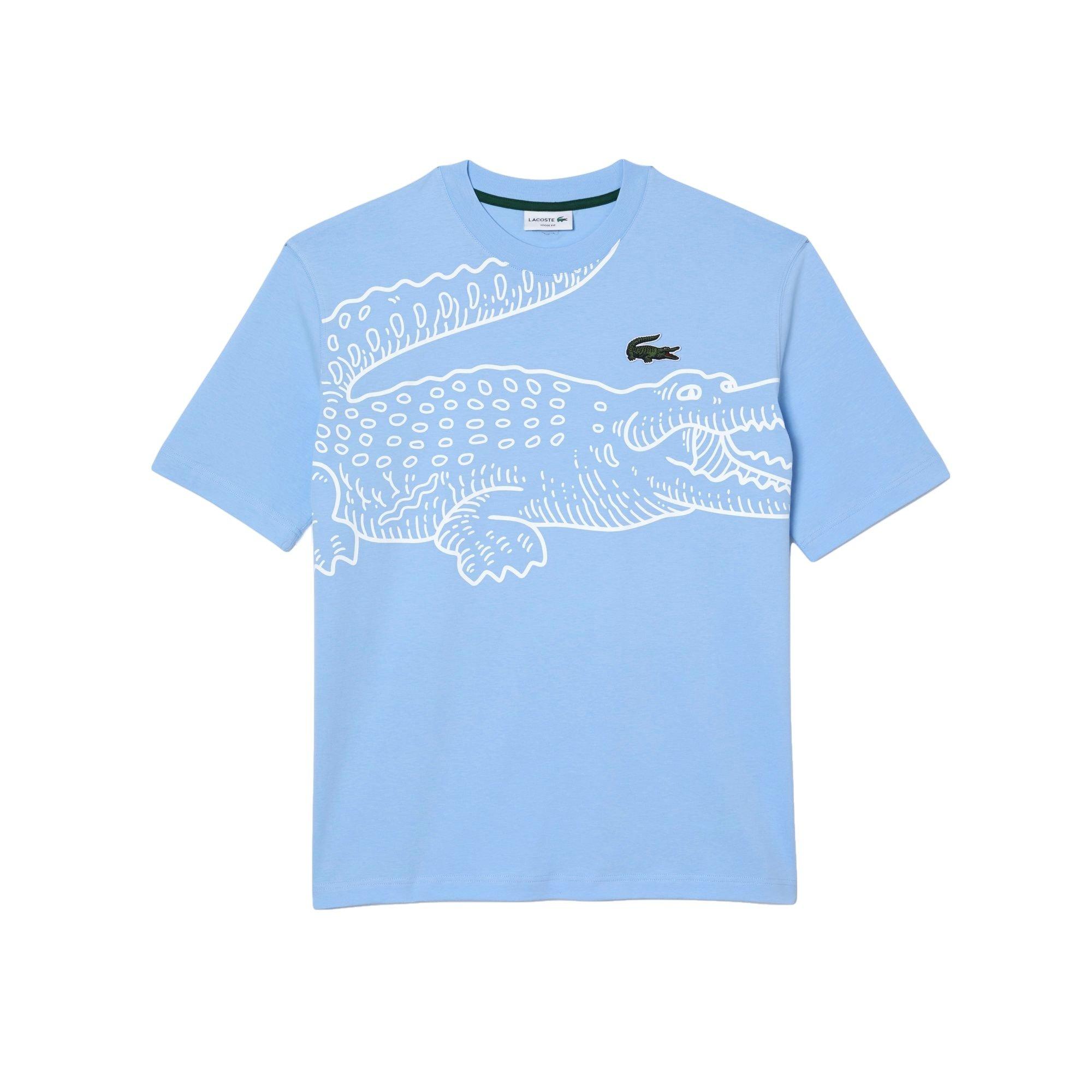 Lacoste Men's 80s Croc Tee - Blue - BLUE