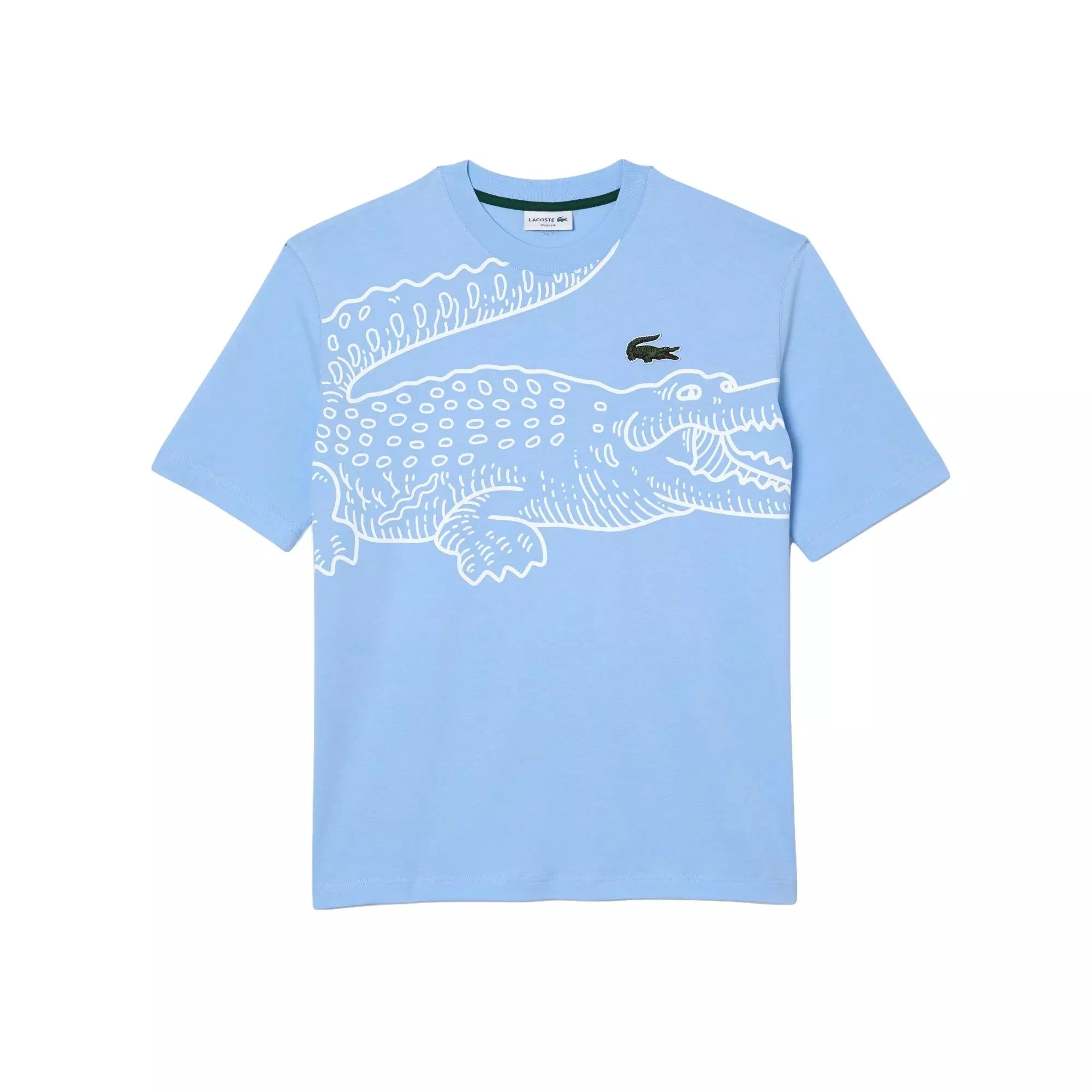 Lacoste Men's 80s Croc Tee - Blue - BLUE