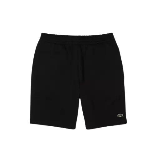 Lacoste Men's Sport Fleece Shorts-Black - BLACK