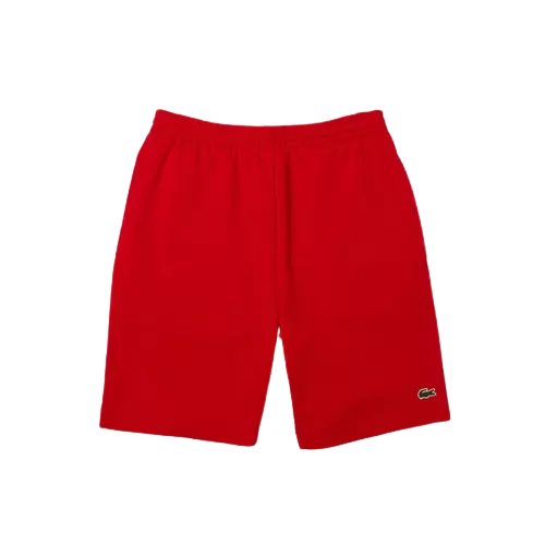 Lacoste Men's Sport Fleece Shorts-Red - RED