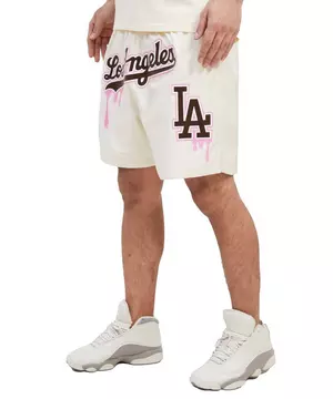 Pro Standard Los Angeles Dodgers Twill Mens Short Sleeve Shirt (Black)