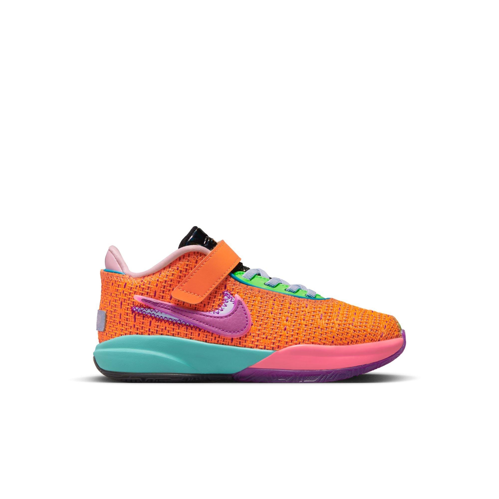 Nike LeBron XX Total Orange Preschool Kids Basketball Shoe