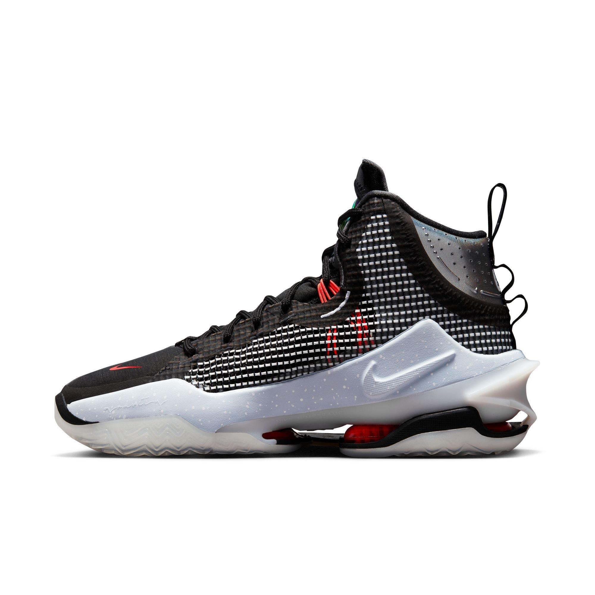 Nike Air Zoom G.T. Jump "Black/White" Men's Basketball Shoe - BLACK/WHITE/RED Thumbnail View 8