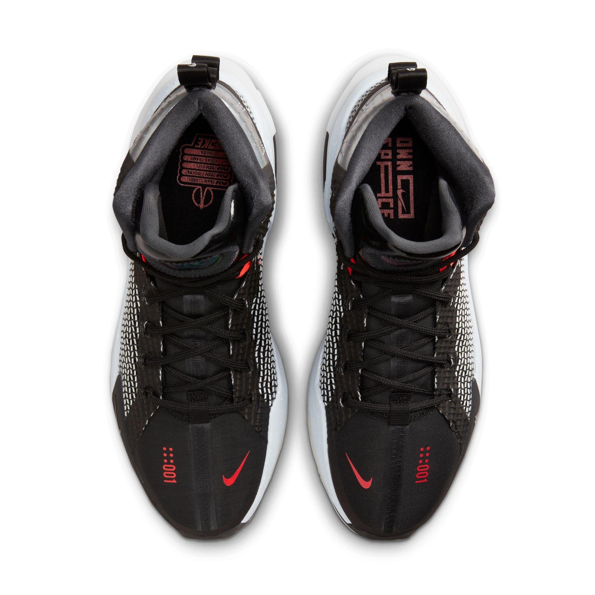 Nike Air Zoom G.T. Jump "Black/White" Men's Basketball Shoe - BLACK/WHITE/RED Thumbnail View 11