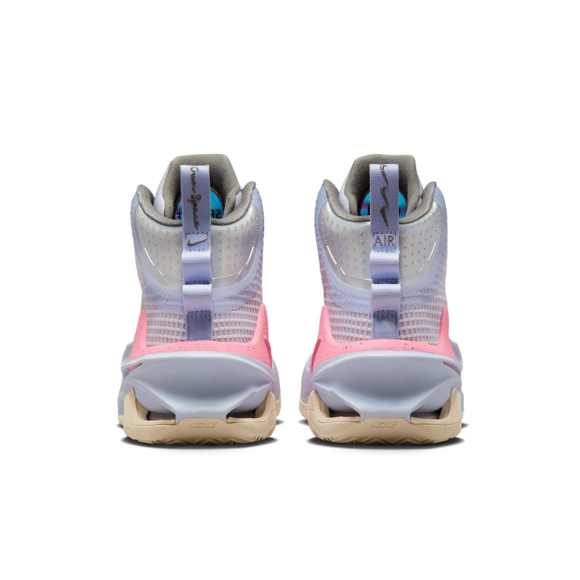 Nike Air Zoom G.T. Jump "Easter" Men's Basketball Shoe - OXYGEN PURPLE/CORAL/CHALK Thumbnail View 9