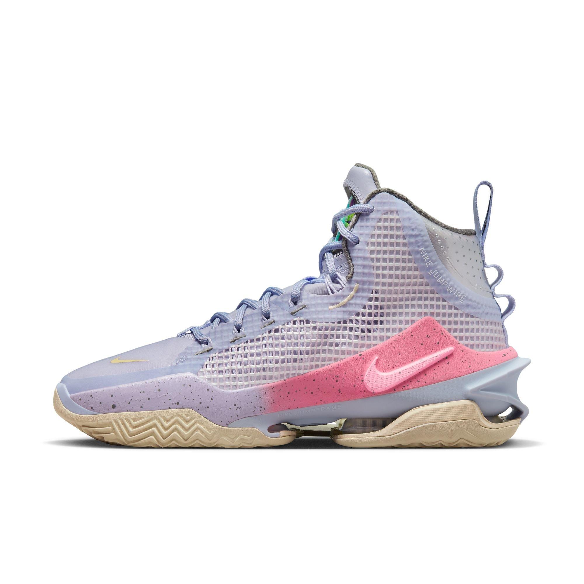Nike Air Zoom G.T. Jump "Easter" Men's Basketball Shoe - OXYGEN PURPLE/CORAL/CHALK Thumbnail View 8