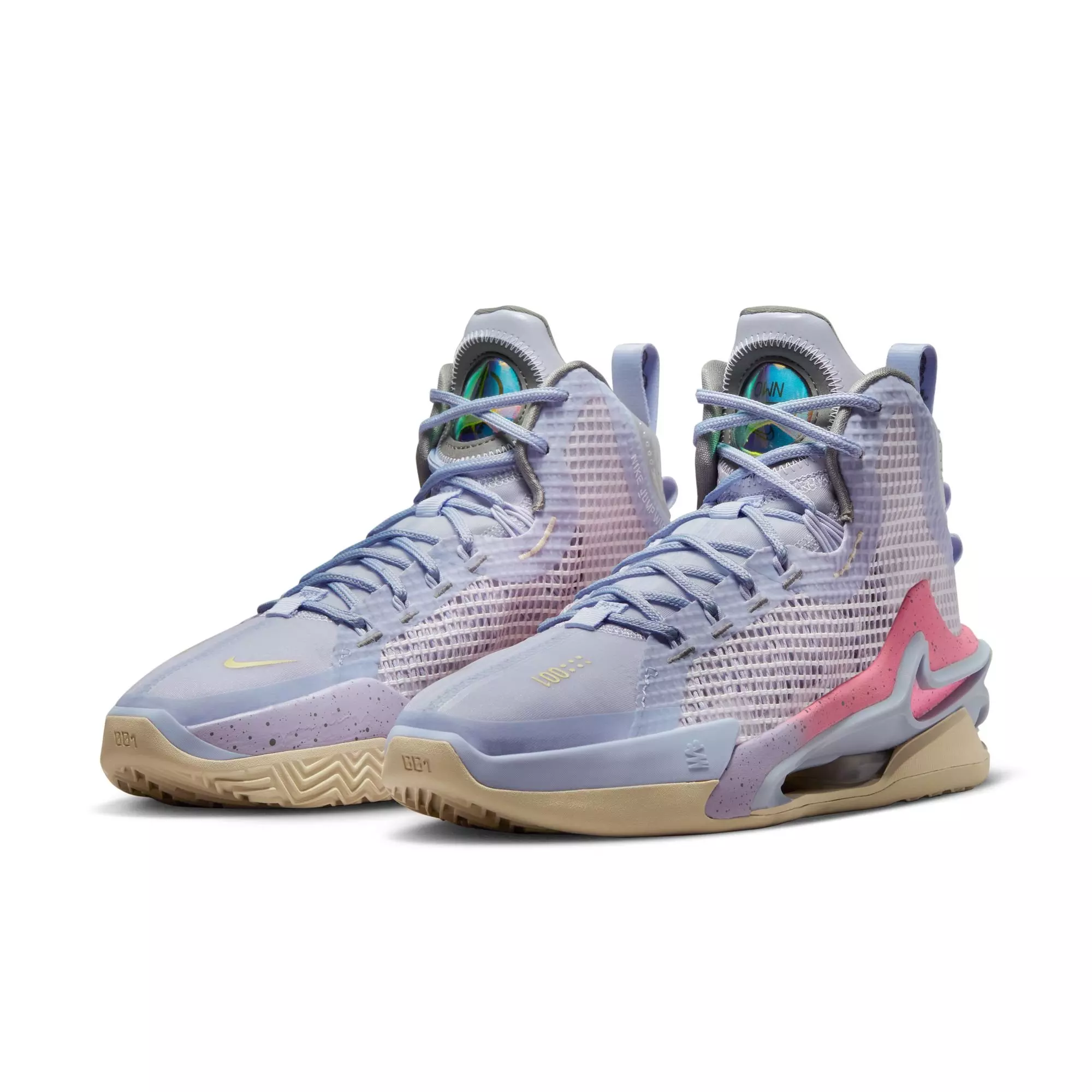 Nike Air Zoom G.T. Jump "Easter" Men's Basketball Shoe - OXYGEN PURPLE/CORAL/CHALK