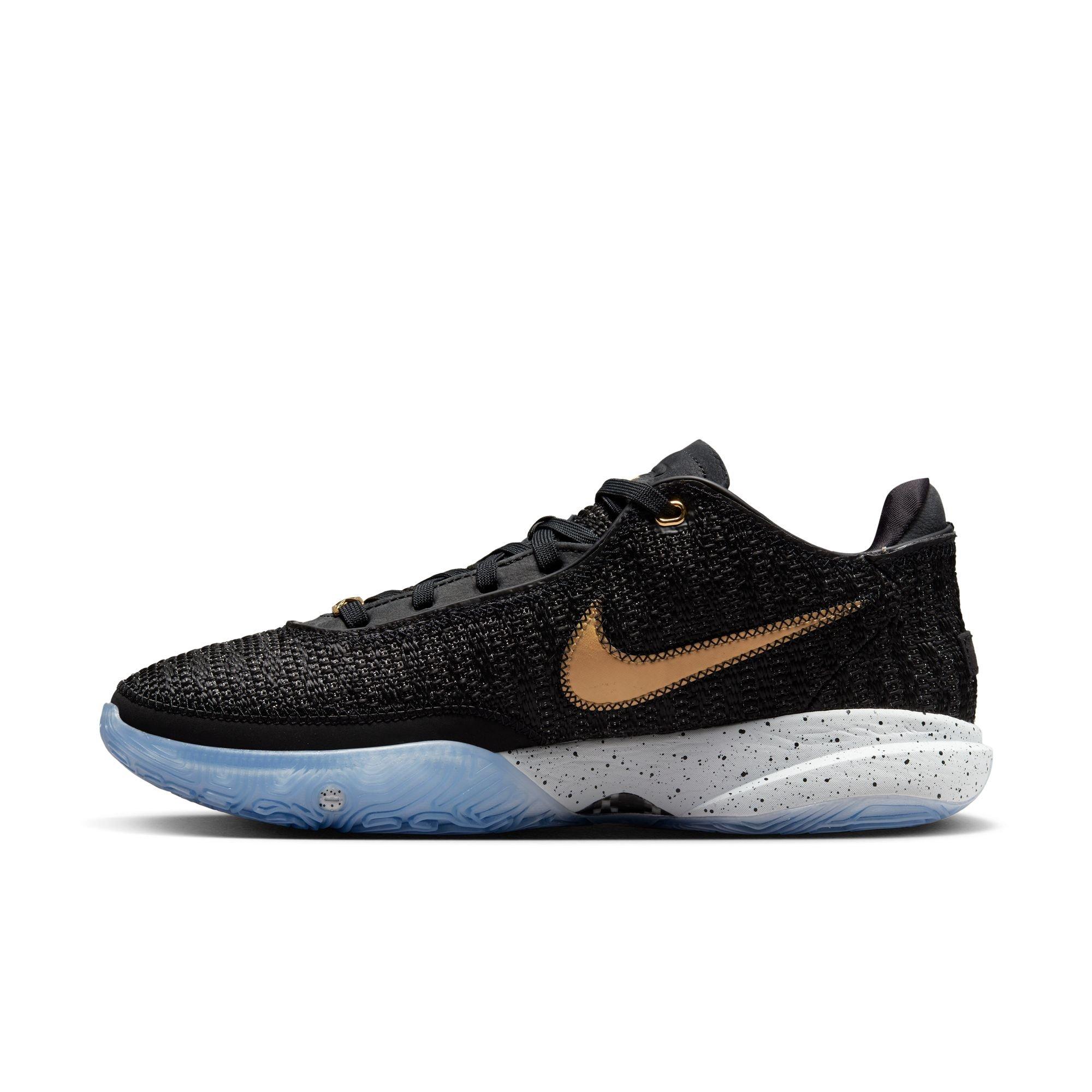 Nike lebron gold store black