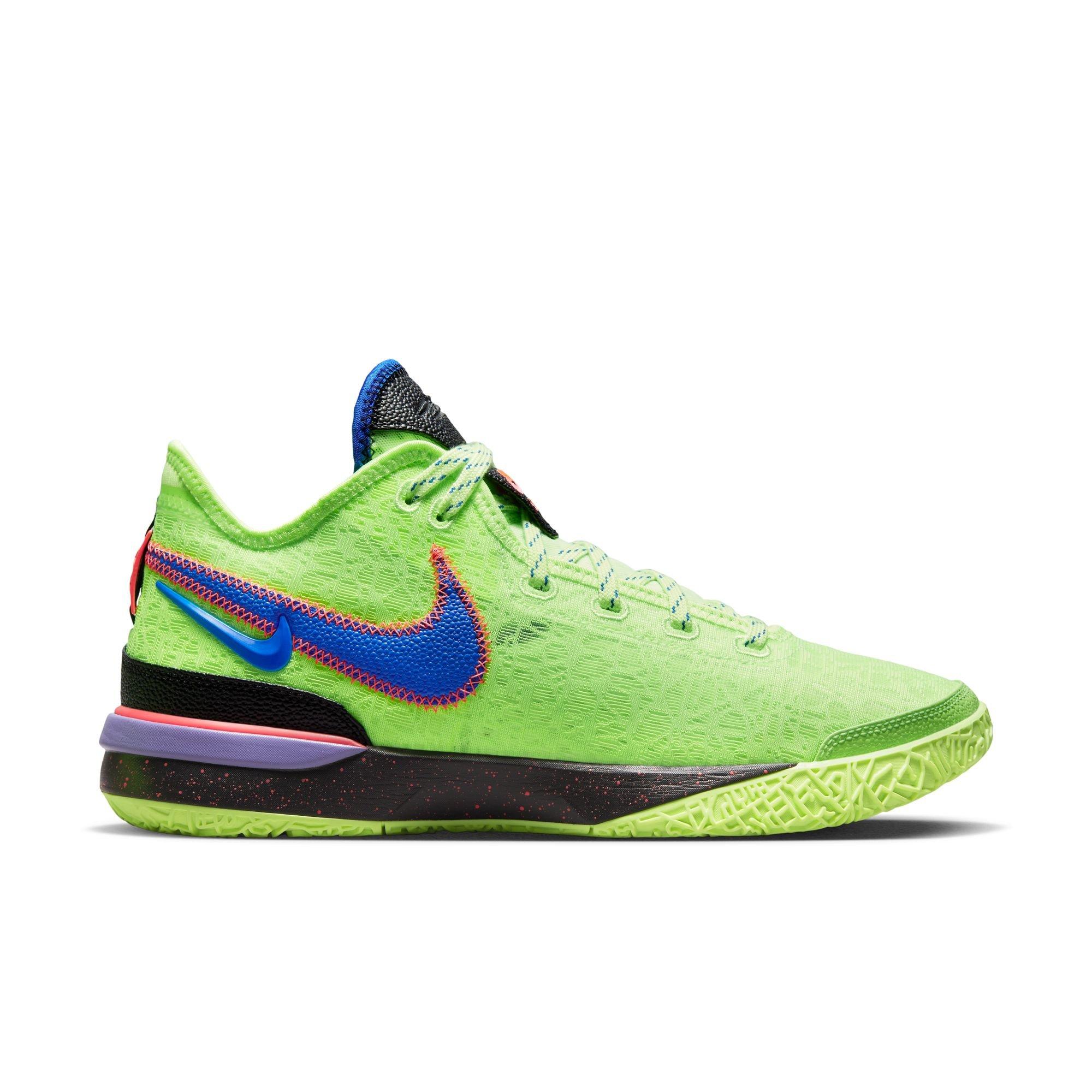 Nike LeBron NXXT Gen Ghost Green/Racer Blue/Space Purple Men's Basketball  Shoe - Hibbett | City Gear