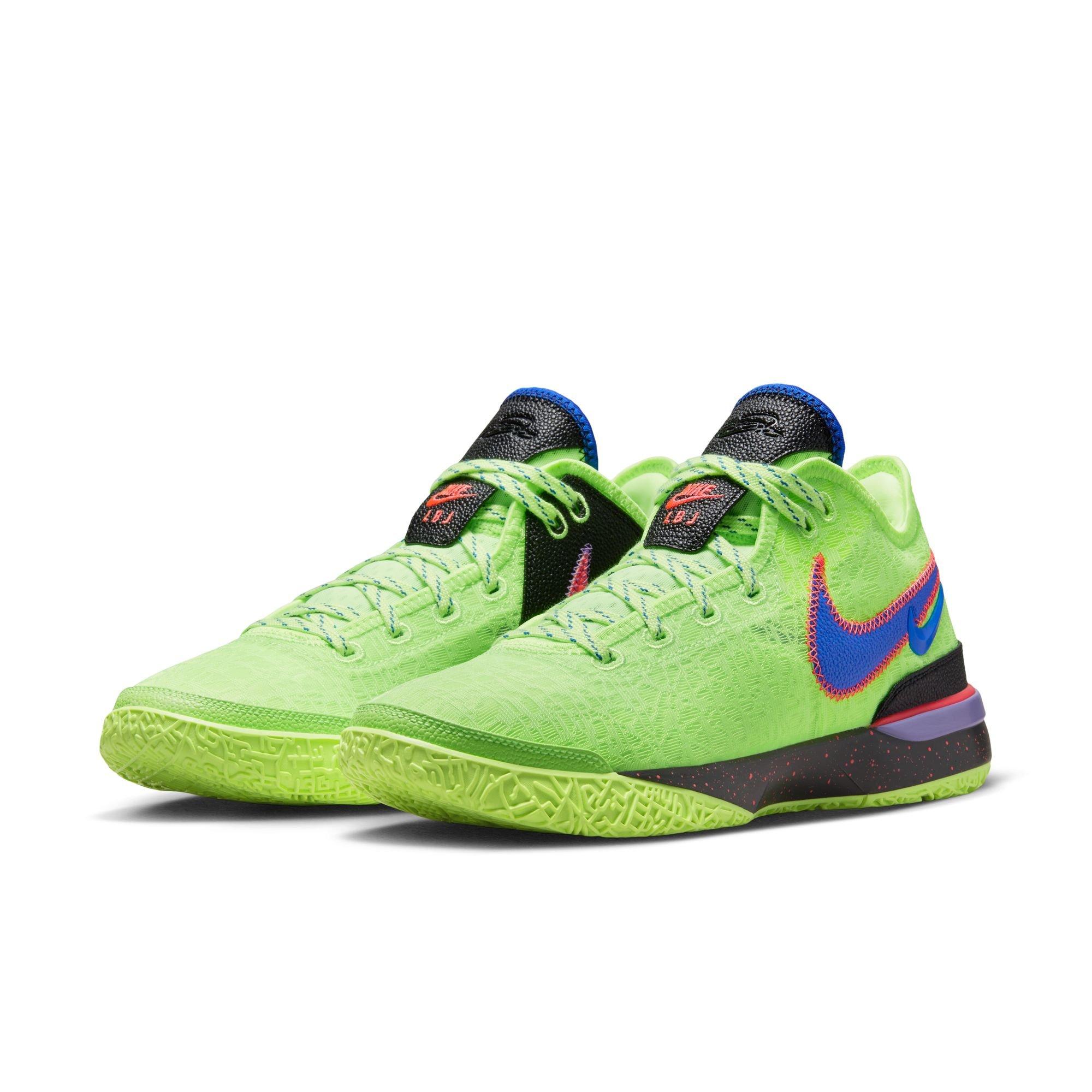 Nike LeBron NXXT Gen "Ghost Green/Racer Blue/Space Purple" Men's Basketball Shoe - Ghost Green/Racer Blue/Space Purple Thumbnail View 5