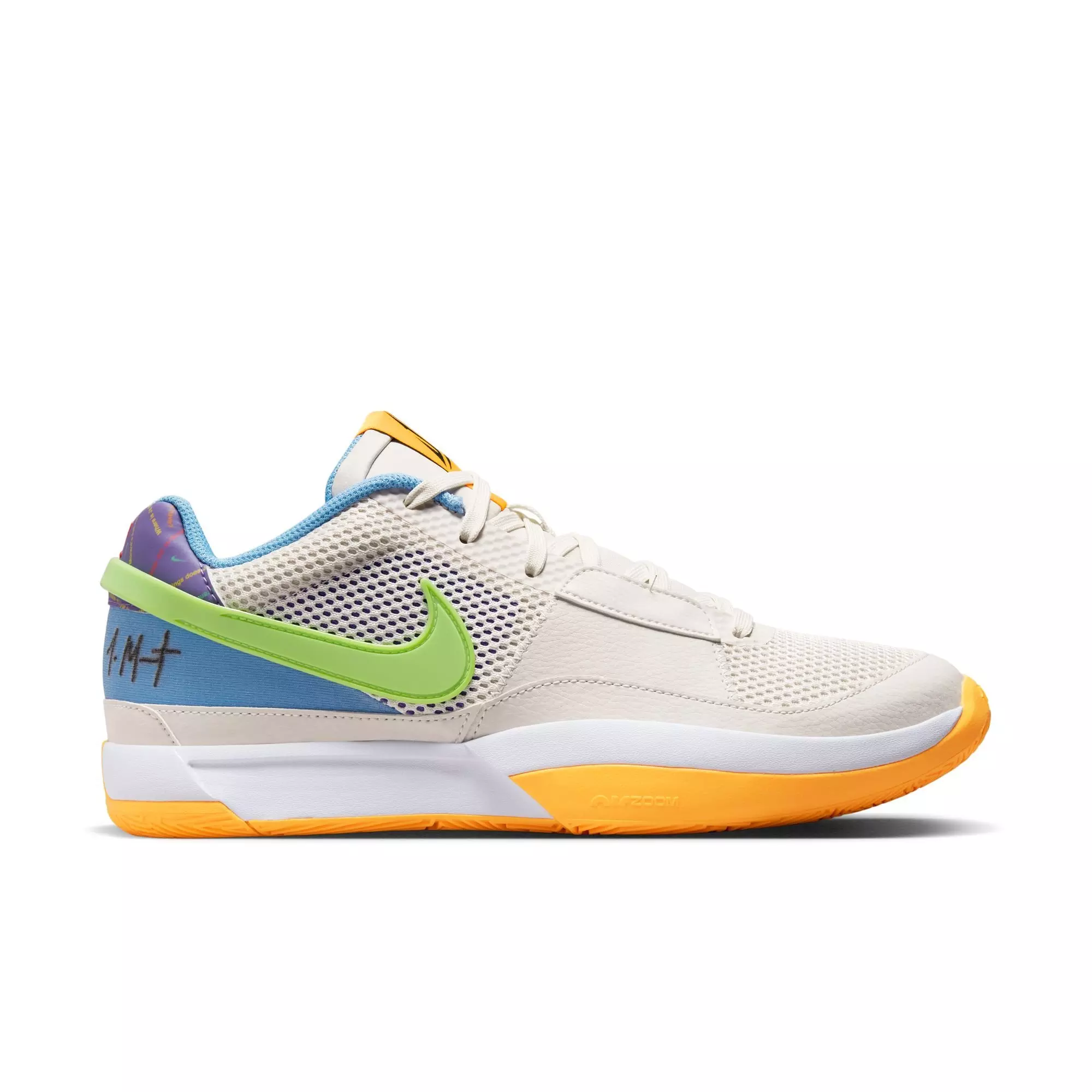 Nike Ja 1 "Family Trivia" Men's Basketball Shoe - PHANTOM/ACTION GREEN/ACTION GRAPE