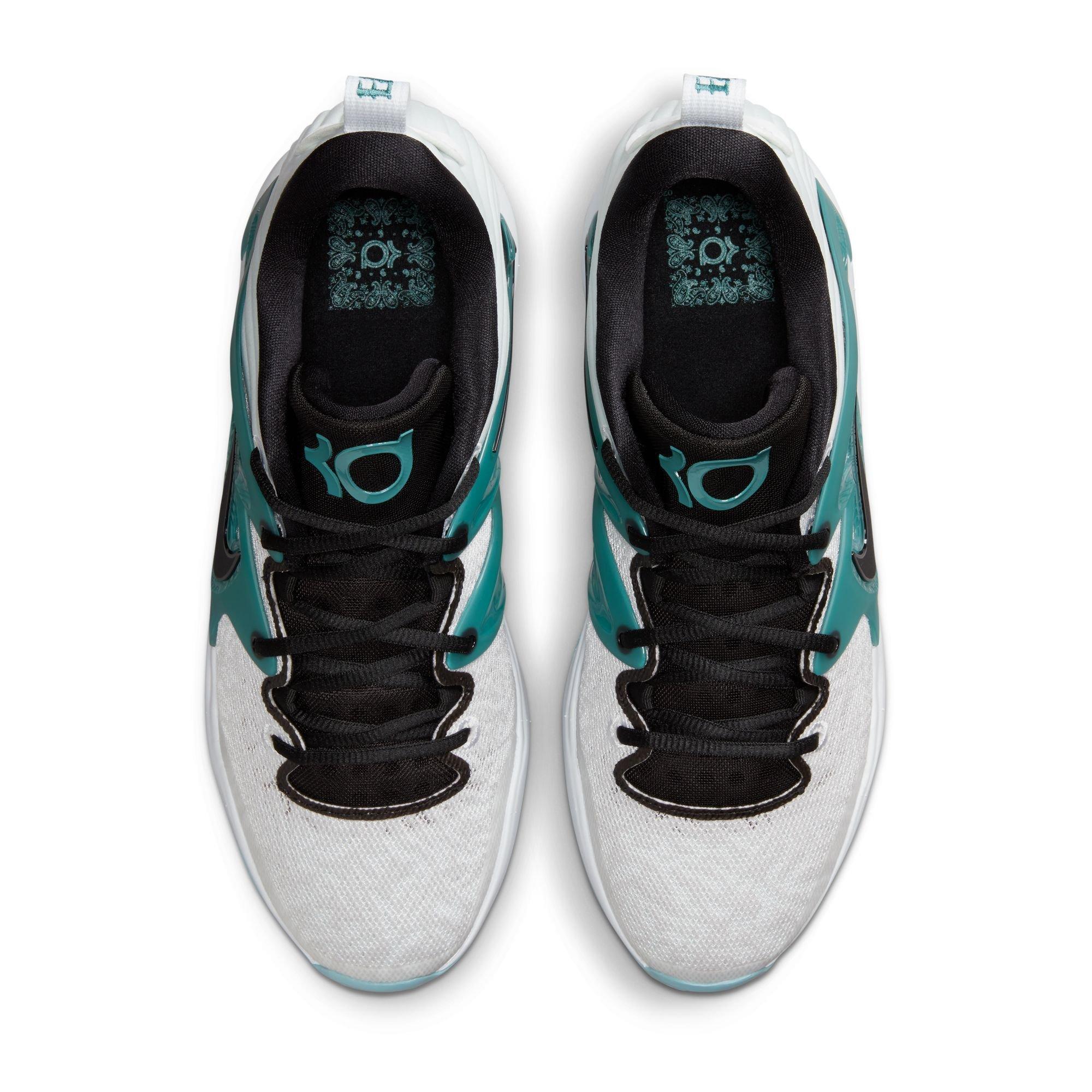 Nike KD15 "Hustle" Men's Basketball Shoe - WHITE/BLACK/VOLT/PHOTON DUST Thumbnail View 9