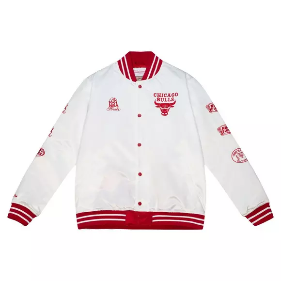 Chicago Bulls Mitchell & Ness White Classics Jacket XL - CAN DELIVER -  clothing & accessories - by dealer - apparel
