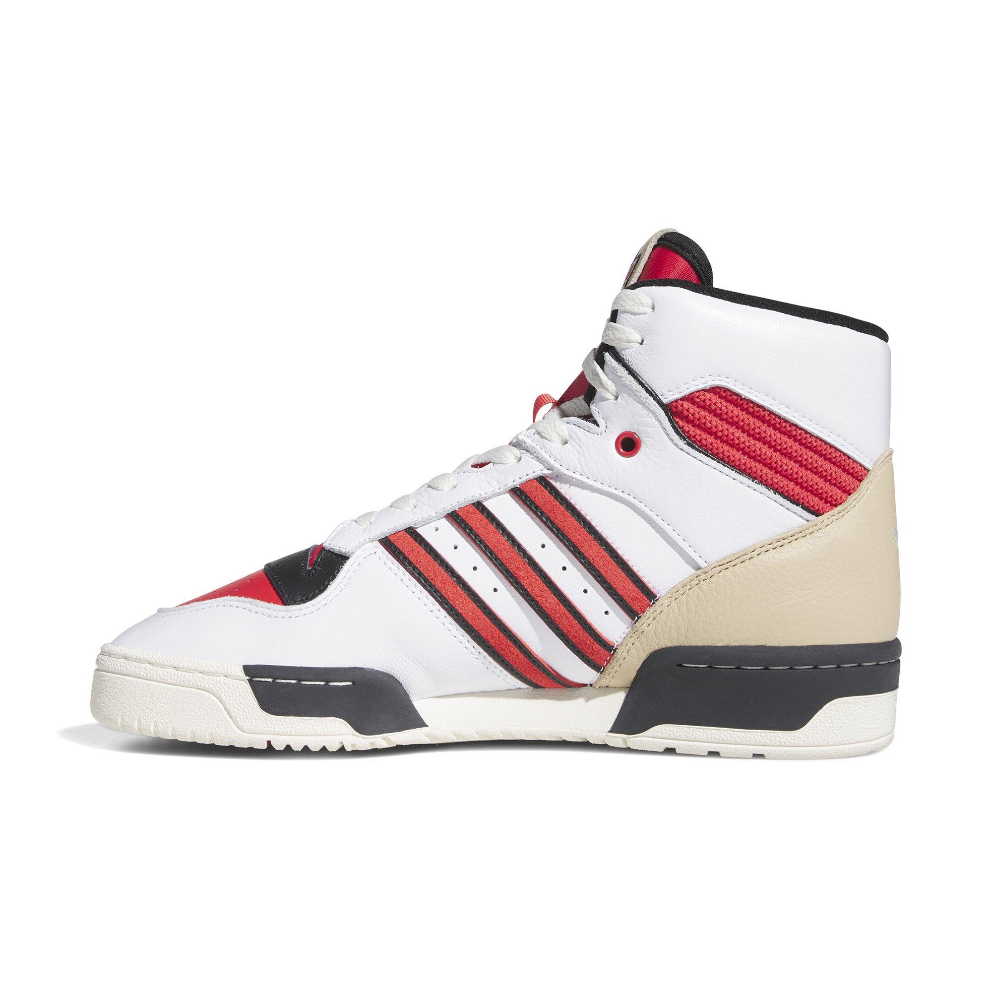 adidas Rivalry Hi "Ftwr White/Red/Core Black" Men's Shoe - WHITE/BLACK/RED Thumbnail View 2