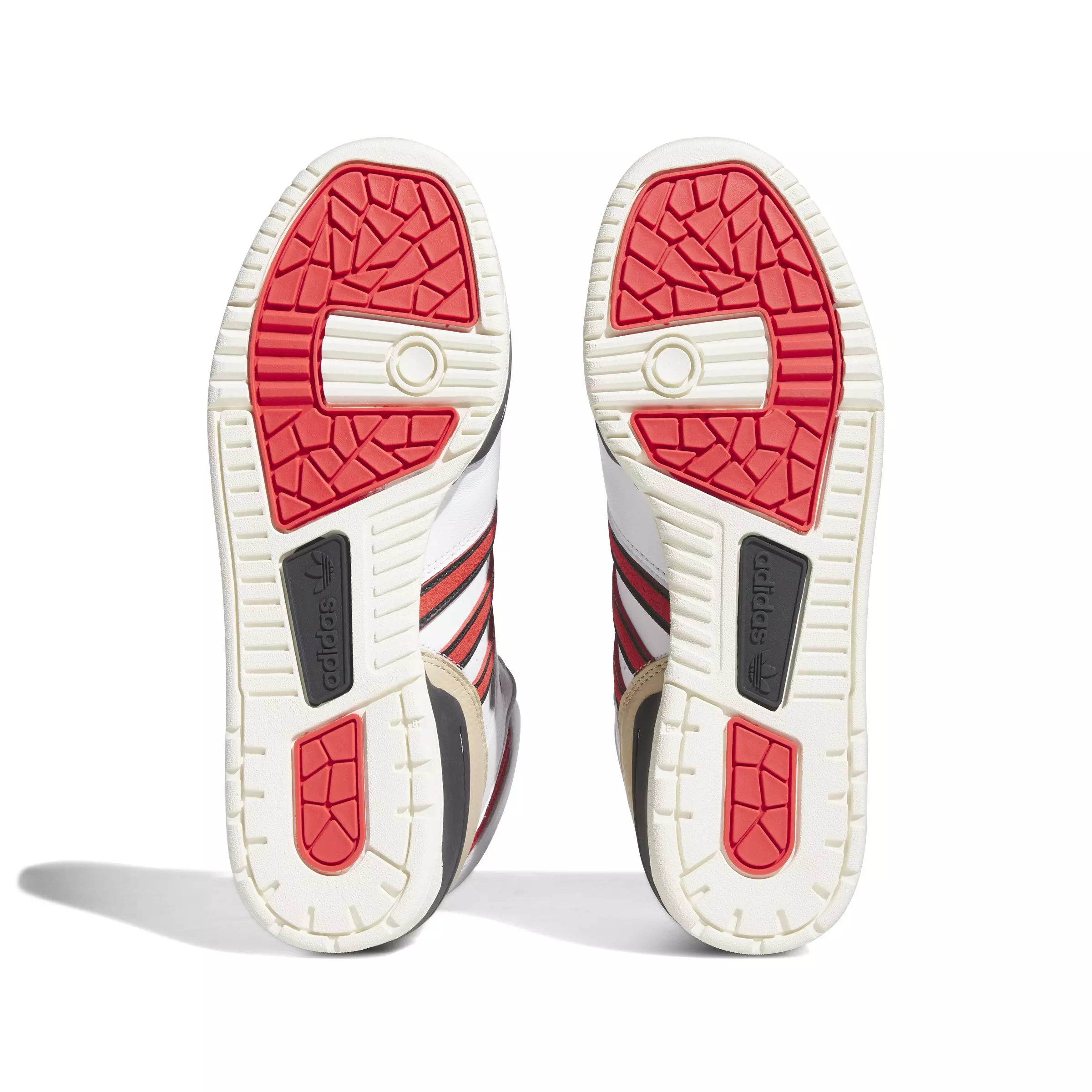 adidas Rivalry Hi "Ftwr White/Red/Core Black" Men's Shoe - WHITE/BLACK/RED
