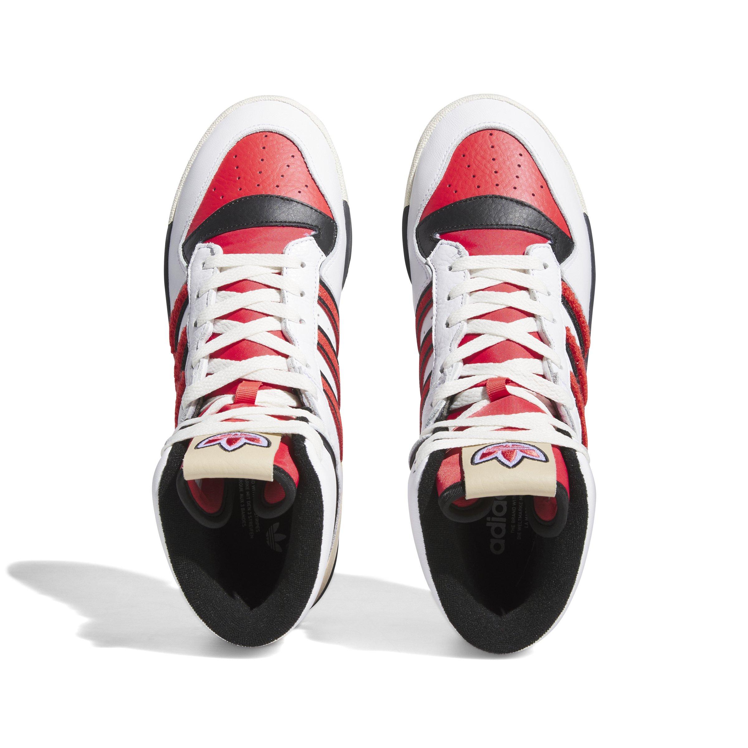 adidas Rivalry Hi "Ftwr White/Red/Core Black" Men's Shoe - WHITE/BLACK/RED Thumbnail View 4