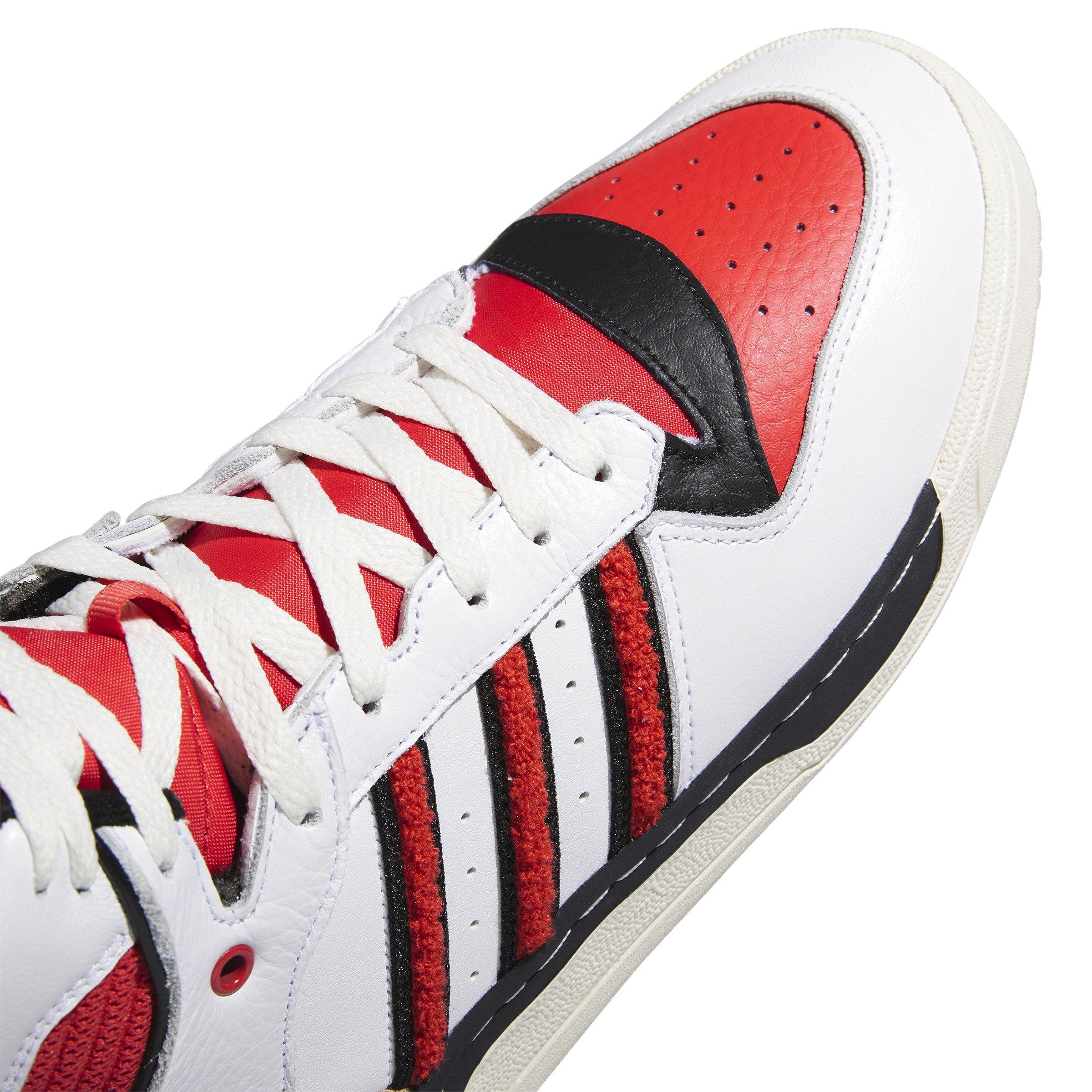 adidas Rivalry Hi "Ftwr White/Red/Core Black" Men's Shoe - WHITE/BLACK/RED Thumbnail View 5