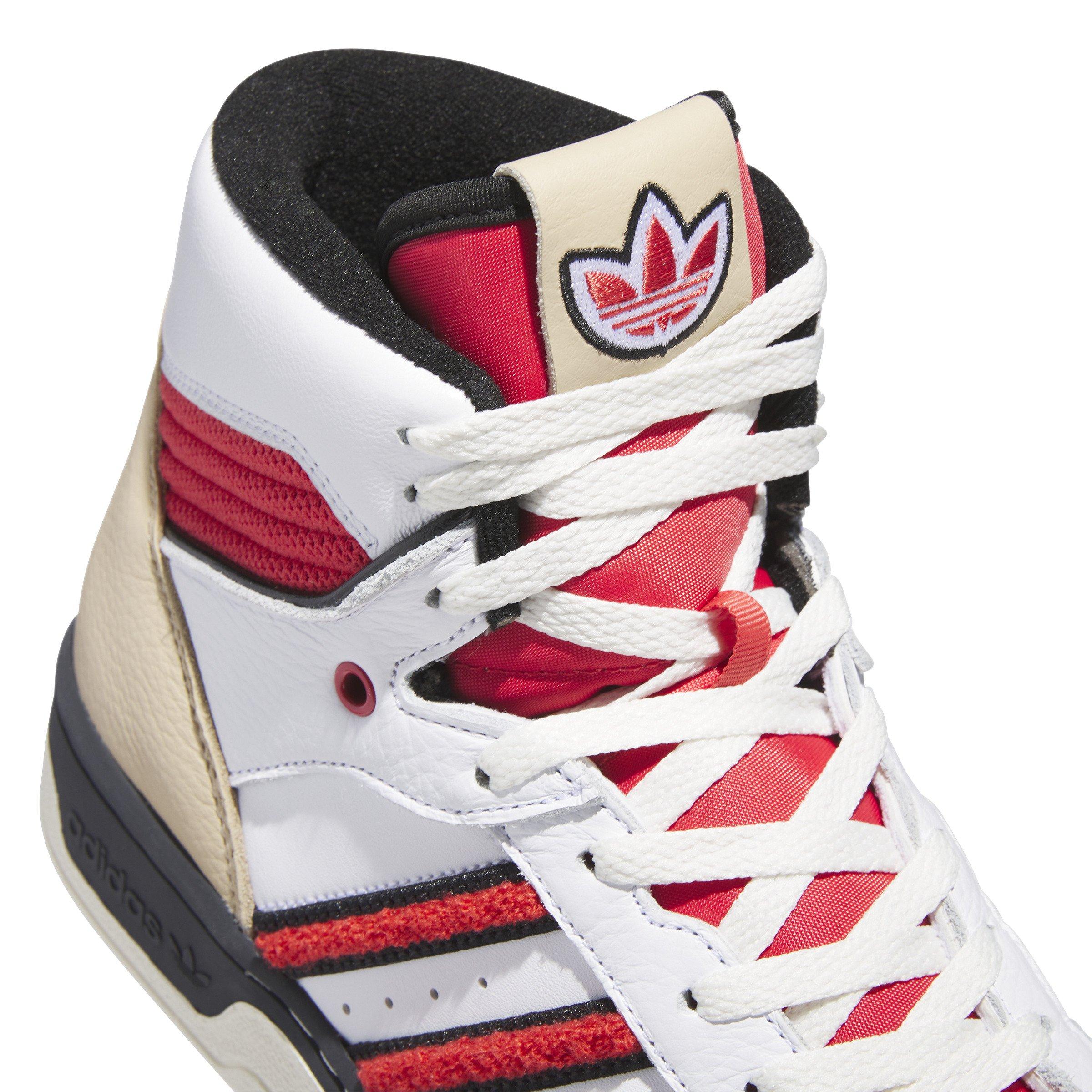 adidas Rivalry Hi "Ftwr White/Red/Core Black" Men's Shoe - WHITE/BLACK/RED Thumbnail View 6