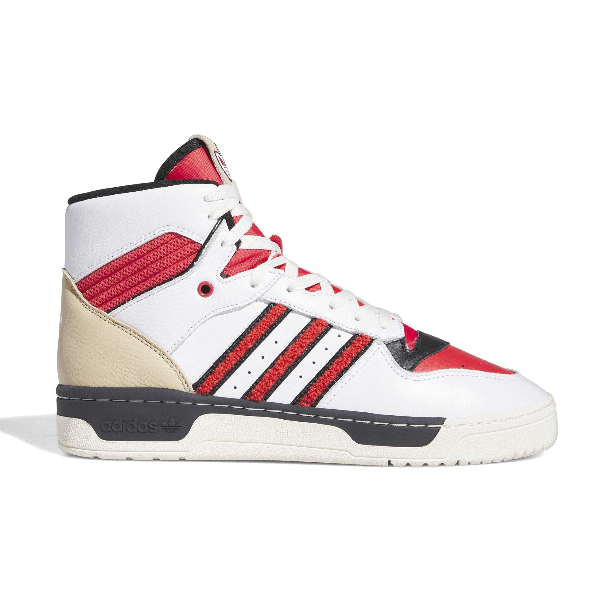 adidas Rivalry Hi "Ftwr White/Red/Core Black" Men's Shoe - WHITE/BLACK/RED Thumbnail View 1