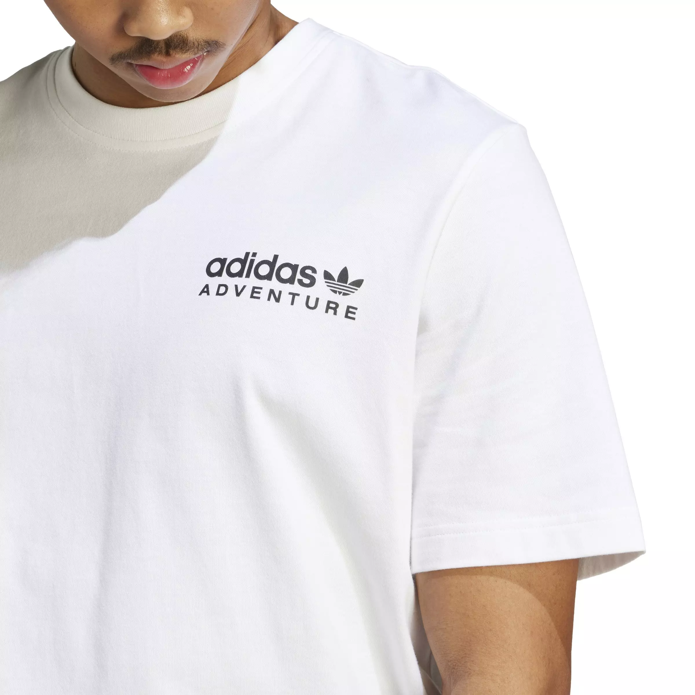 adidas Men's Adventure Graphic Tee-White - WHITE