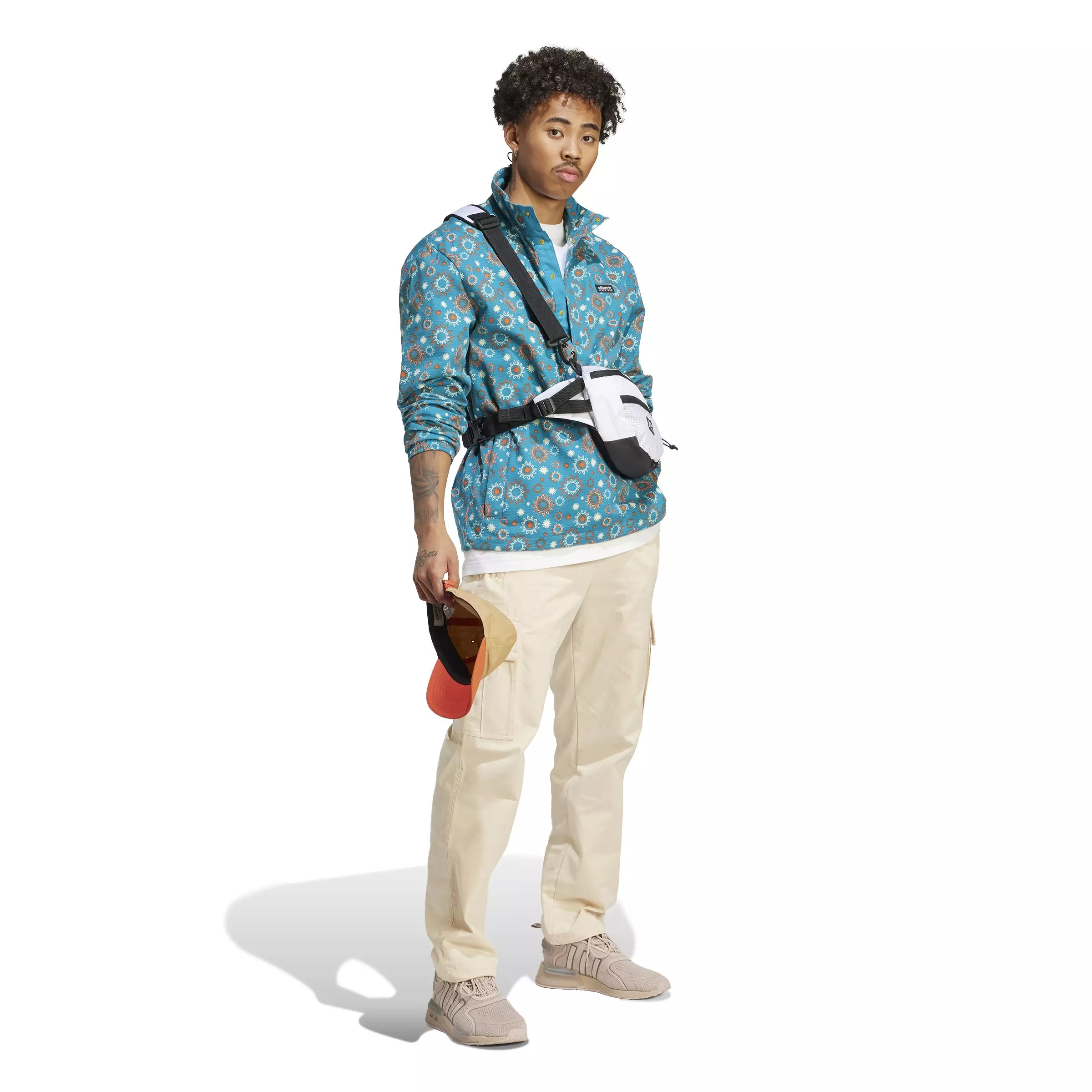 adidas Men's Adventure Graphic Tee-White - WHITE