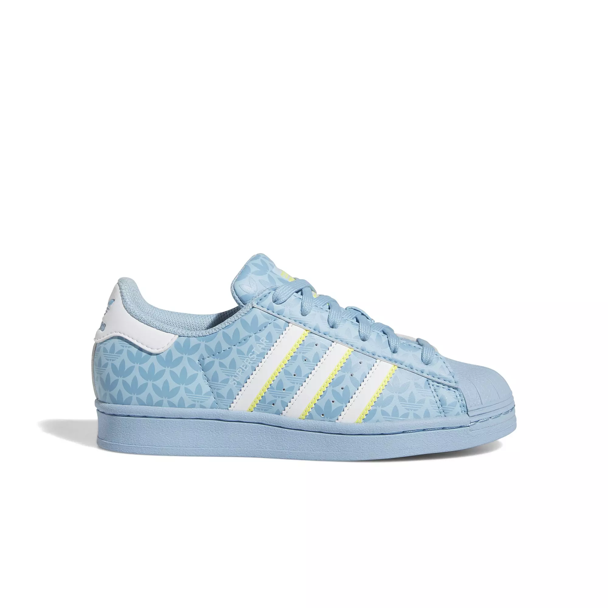 adidas Superstar "Blue/Volt/White" Preschool Boys' Shoe - BLUE