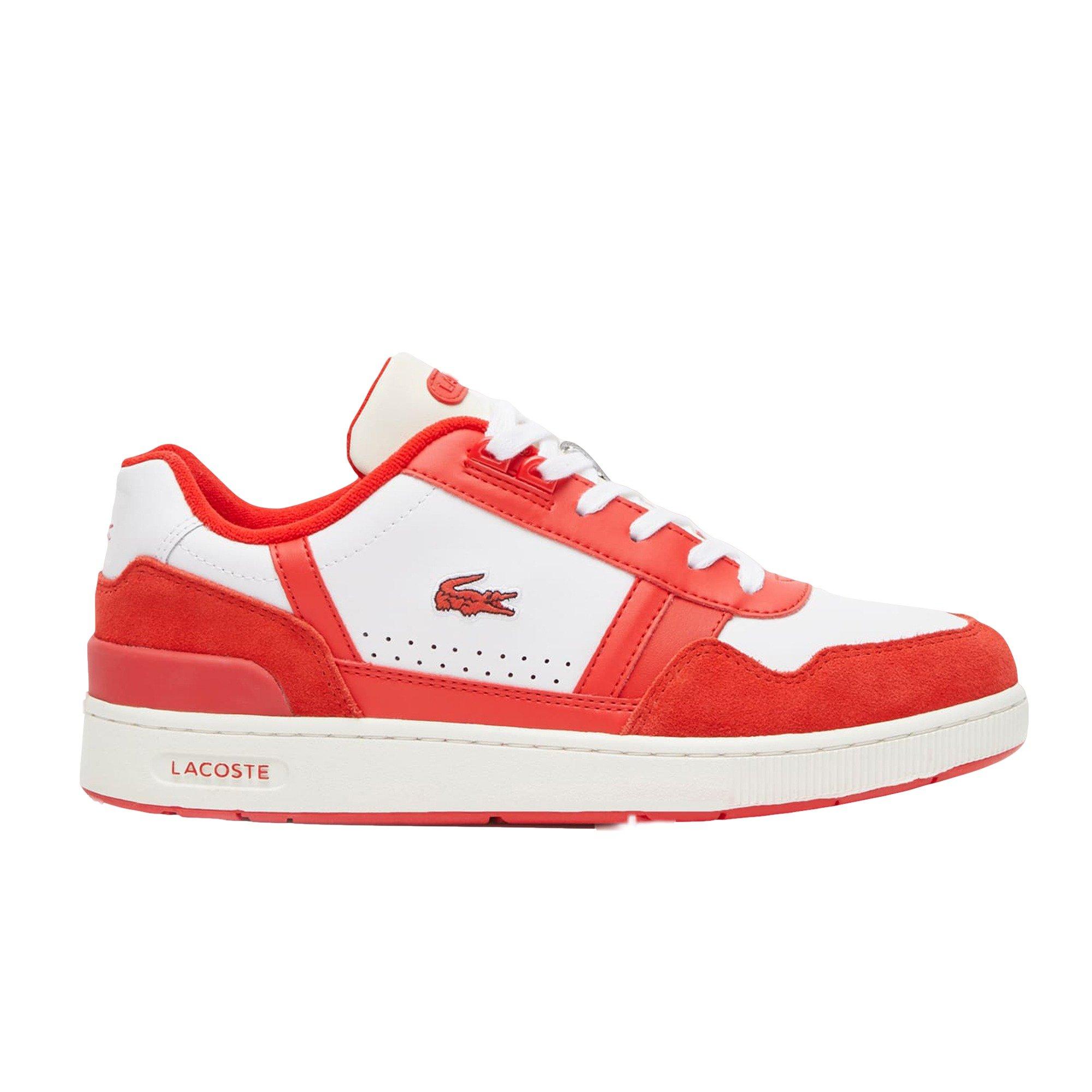 Lacoste T-Clip "White/Red" Men's Shoe - WHITE/NAVY/RED