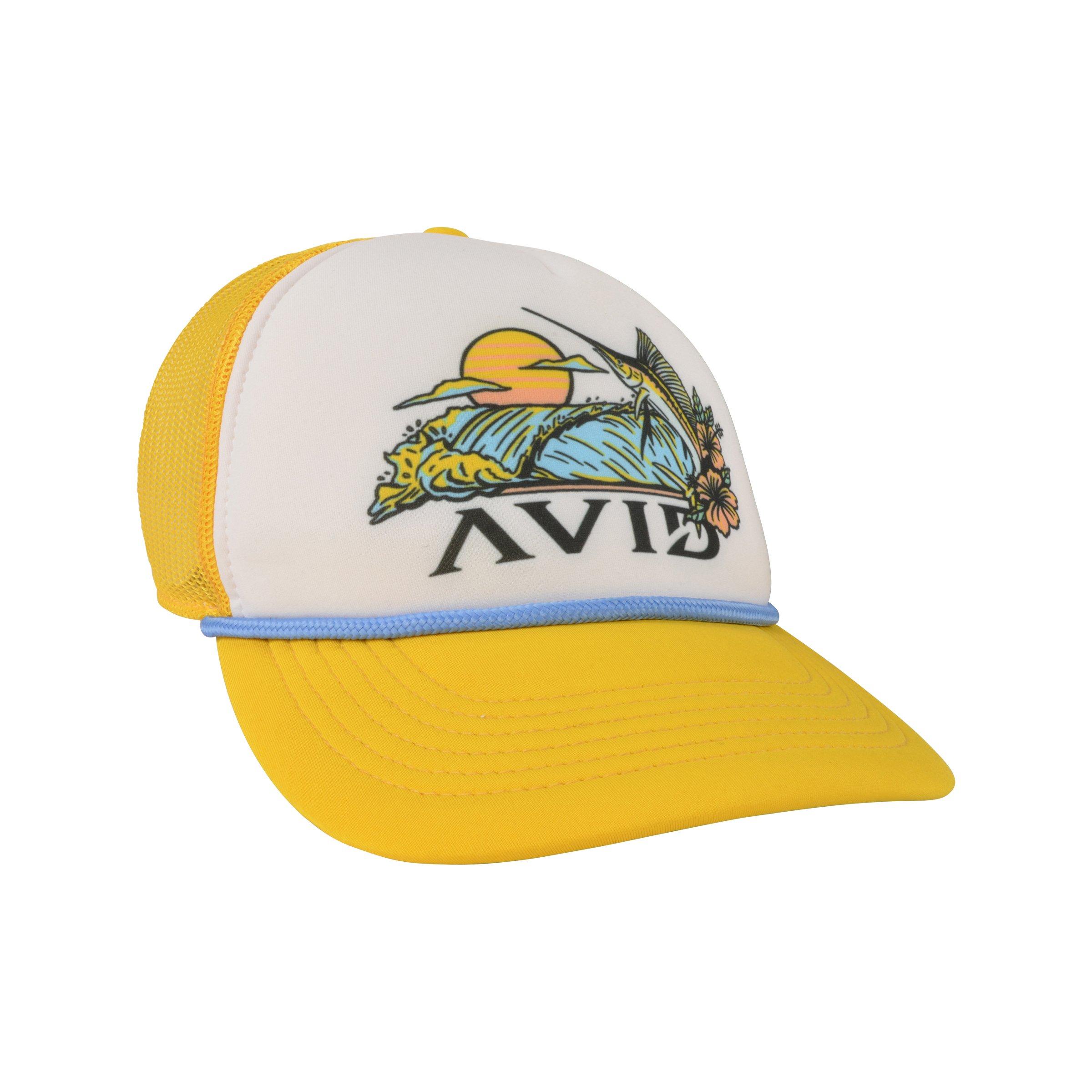 Avid Vintage Foam Trucker Snapback Hat - Yellow - YELLOW Thumbnail View 2